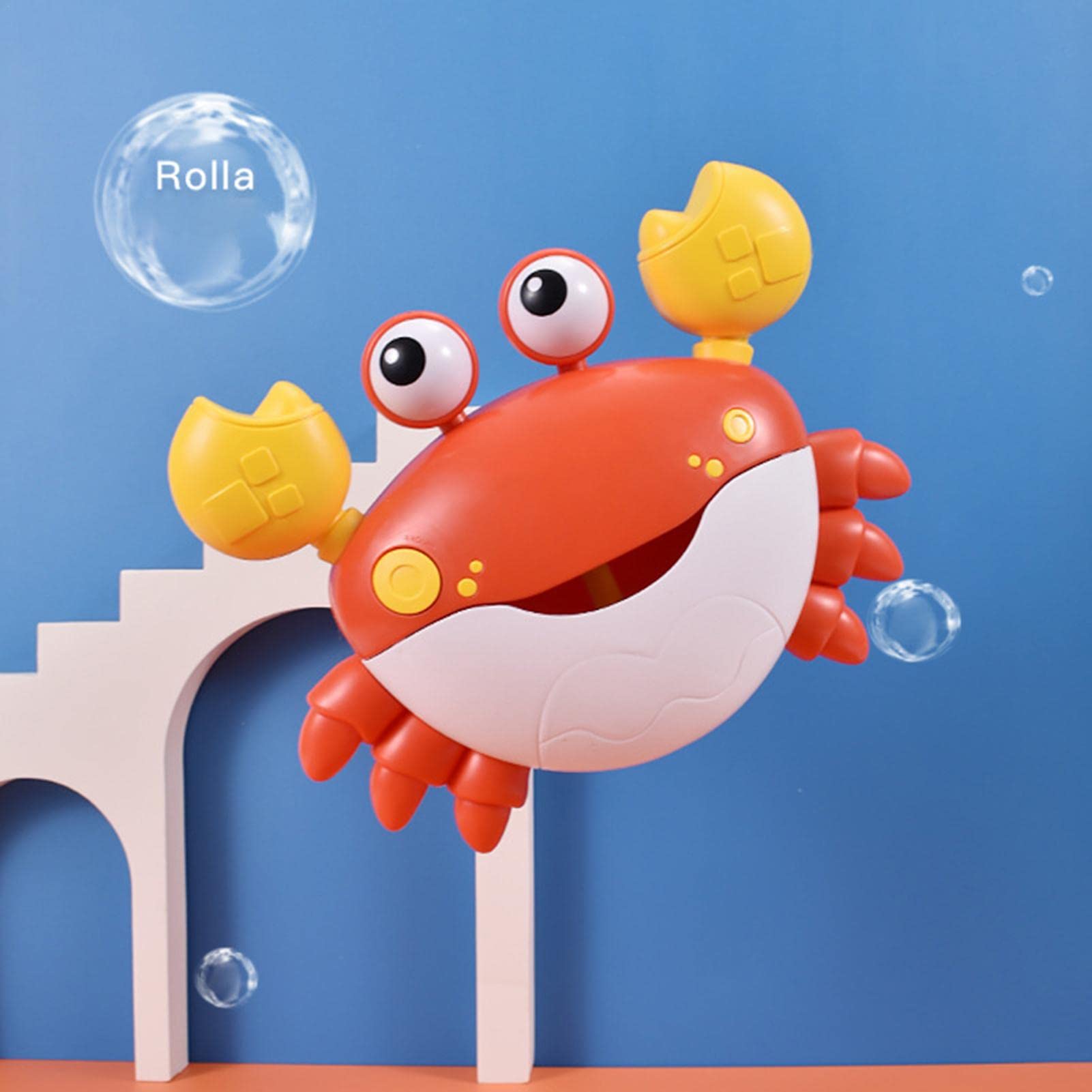 Durable Bubble Bath Crab Toy with Music & Suction Cups - Fun Bathtub Water Play for Kids Ages 3+ | Perfect Bath Time Companion for Toddlers & Preschoolers