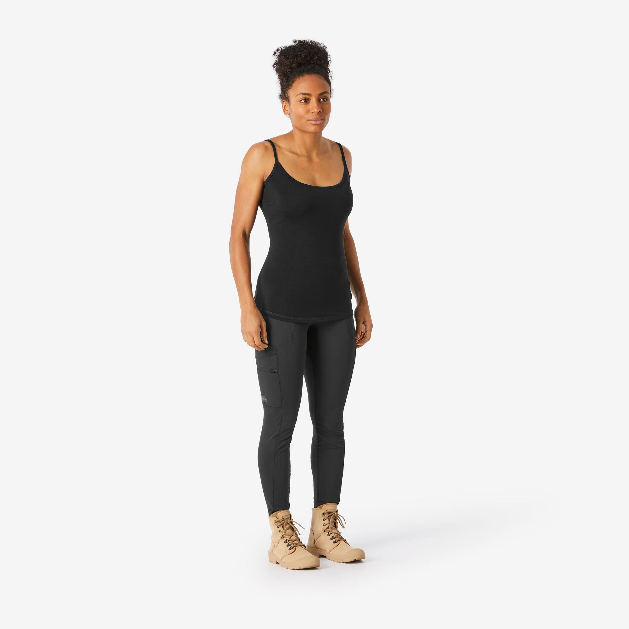 Simond Trek 500 Merino Wool Hiking Tank Top for Women - Breathable Moisture-Wicking Base Layer for Outdoor Adventures & Travel