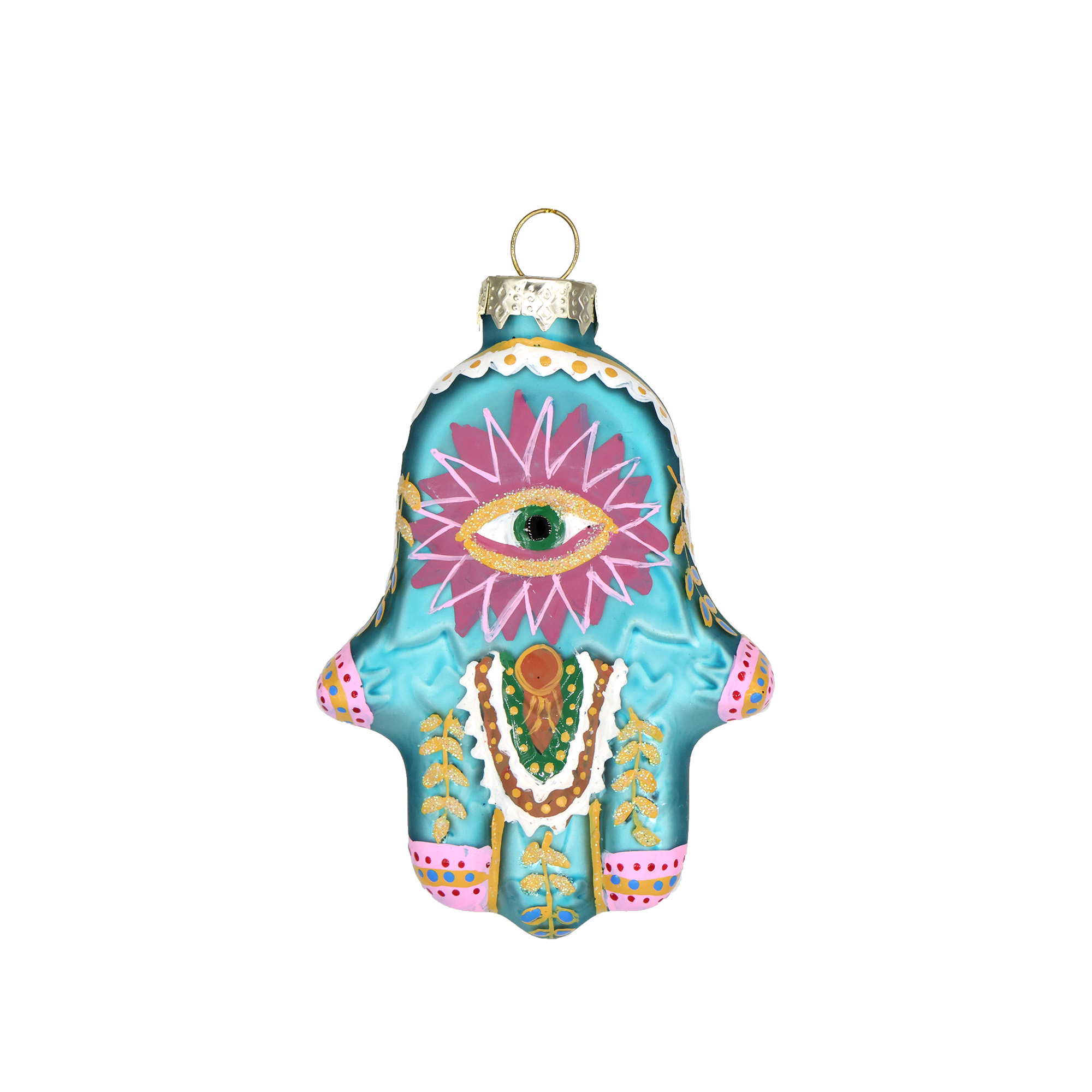 Hamsa Hand Ornament - Spiritual Protection Amulet, Evil Eye Jewelry for Home Decor & Gift - Perfect for Wall Hanging, Meditation Room, Yoga Studio & Boho Style Decor