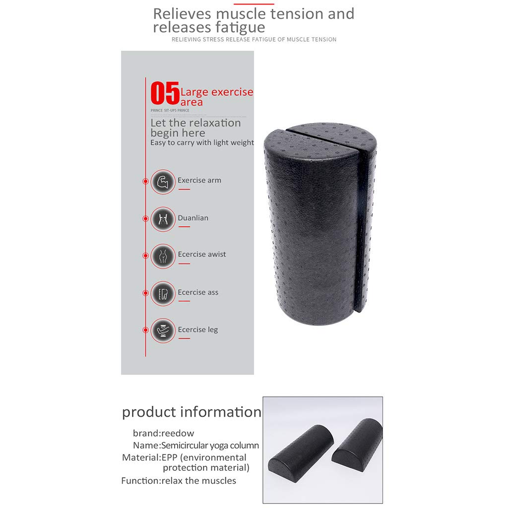 Premium Half-Round Foam Roller for Pilates, Yoga & Muscle Recovery - Massage Therapy & Exercise Equipment for Athletes & Fitness Enthusiasts (Home Gym & Physical Therapy Use)