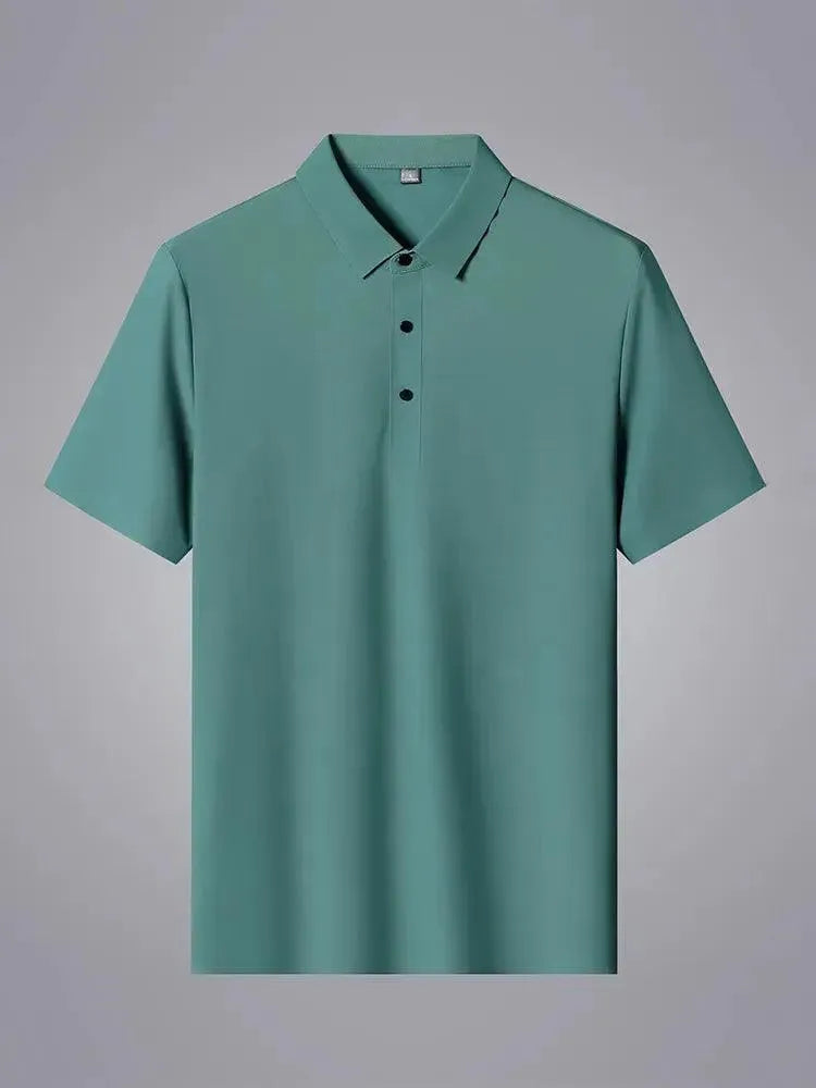 Classic Men's Short Sleeve Polo Shirt - Breathable Cotton Casual Tee for Golf, Work & Everyday Wear