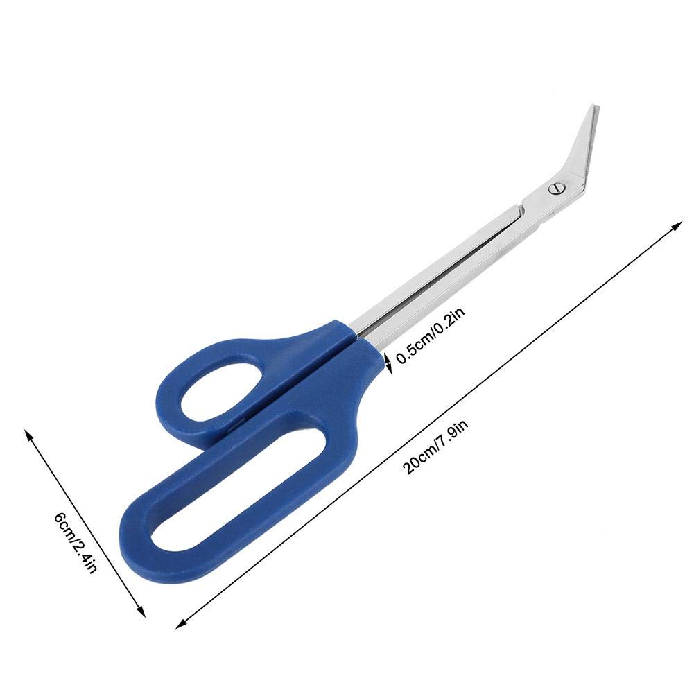 Stainless Steel Toenail Scissors with Long Handle & Easy Grip - Large Loop Design for Seniors & Thick Nails - Perfect for Pedicures, Foot Care & Manicures at Home
