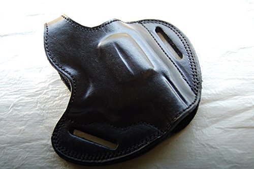 Handcrafted Leather Belt Holster for Rossi R351 38 Special Revolver - Right Hand Draw - Black & Tan - Perfect for Concealed Carry & Outdoor Activities