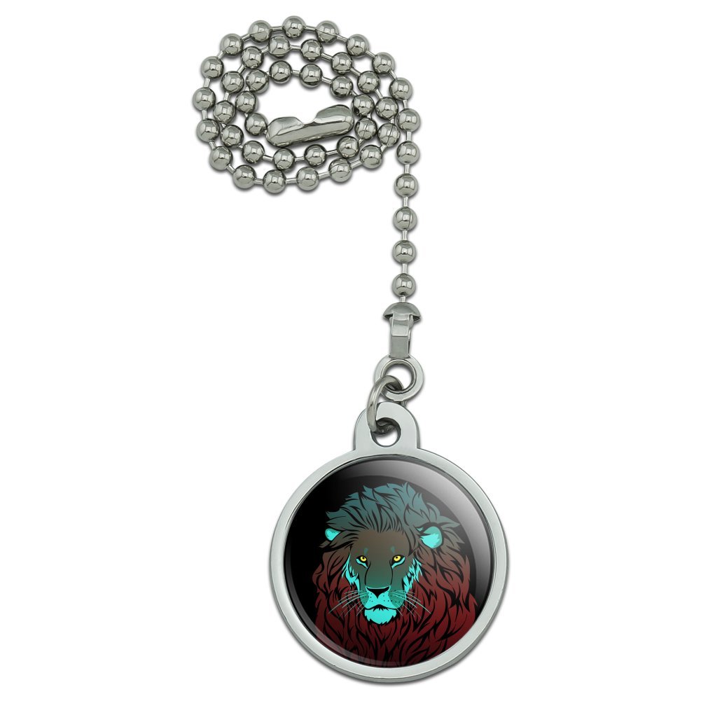 Lion in The Dark Ceiling Fan Pull Chain - Decorative Light Switch Pull with Unique Animal Design - Perfect for Bedroom, Living Room, and Kids Room Decor