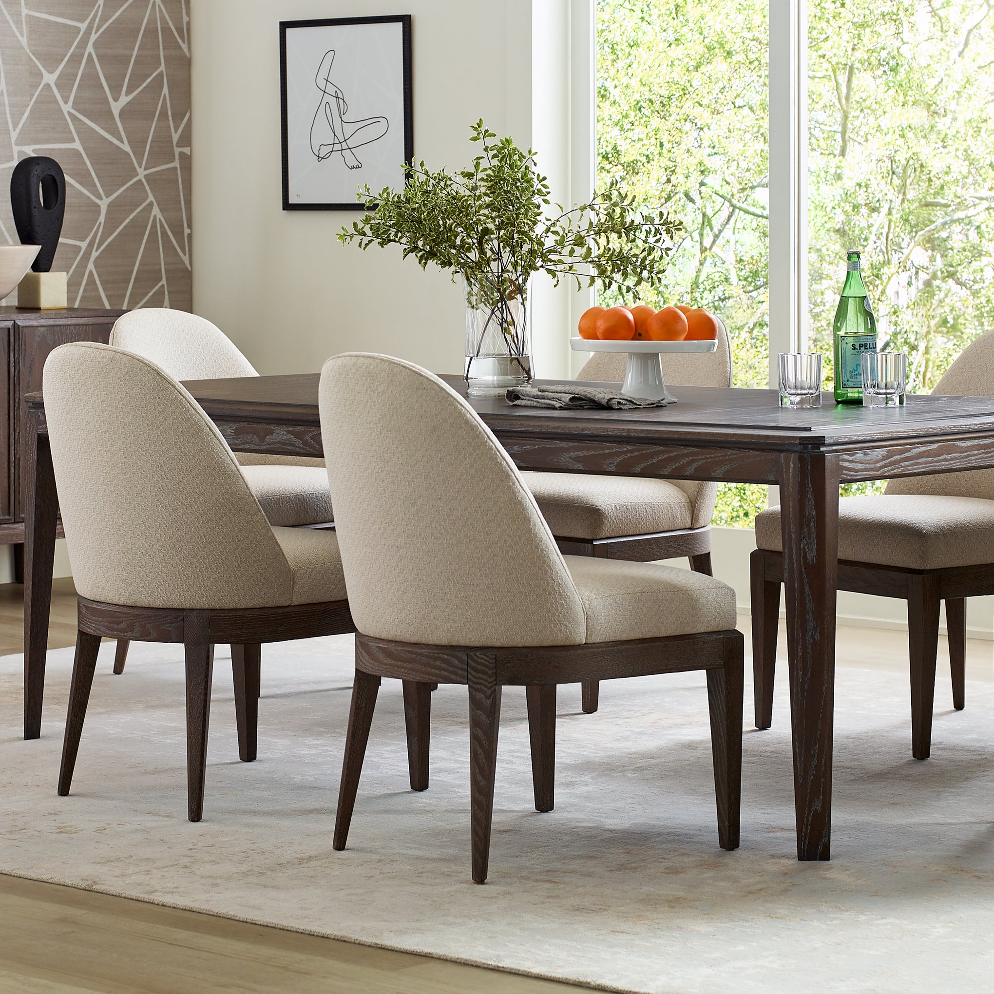Maidstone Upholstered Side Chair - Comfortable Dining Chair with Padded Seat & Wooden Legs - Perfect for Kitchen, Dining Room, or Office Use
