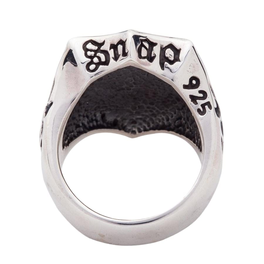Gothic Fleur De Lis Sterling Silver Men's Ring for Men - Vintage Medieval Style Jewelry for Weddings, Parties, and Everyday Wear