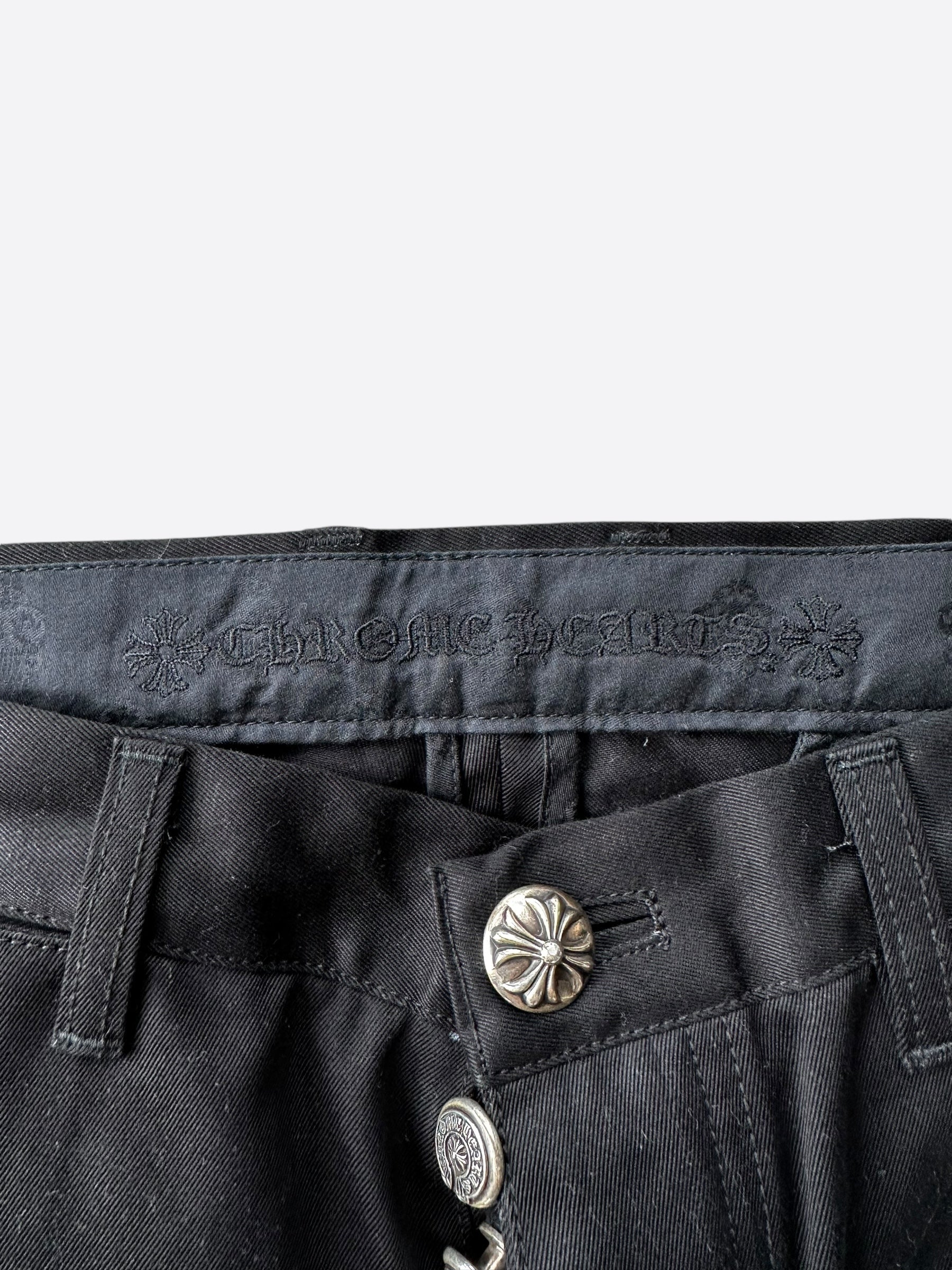 Chrome Hearts Black Camouflage Cross Patch Chino Pants for Men - Stylish Streetwear & Casual Fashion - Perfect for Urban Outfits, Night Out, and Hip-Hop Style