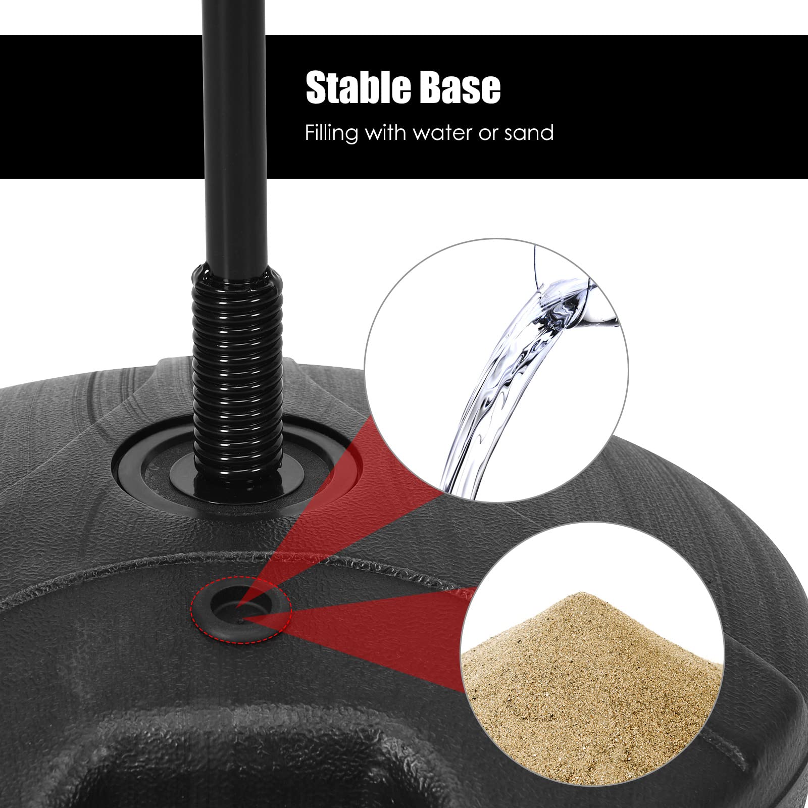 LDAILY Boxing Ball Set - Adjustable Height Punching Bag Stand with Boxing Gloves & Hand Pump for Kids & Adults - Perfect for Home Gym, Boxing Training, and Fitness Workouts