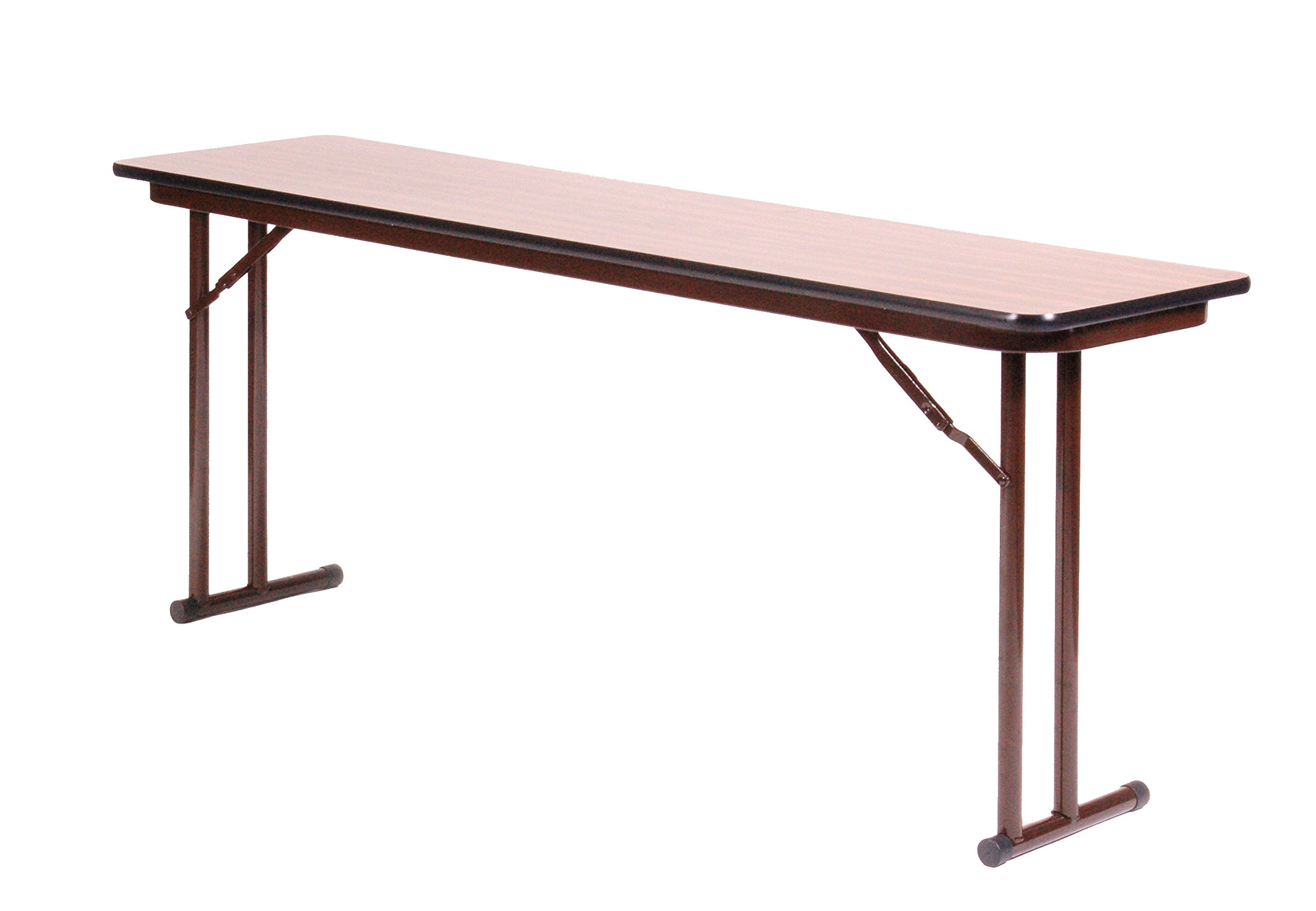 Correll ST1860PX-06 Medium Oak High Pressure Laminate Folding Seminar Table - 18