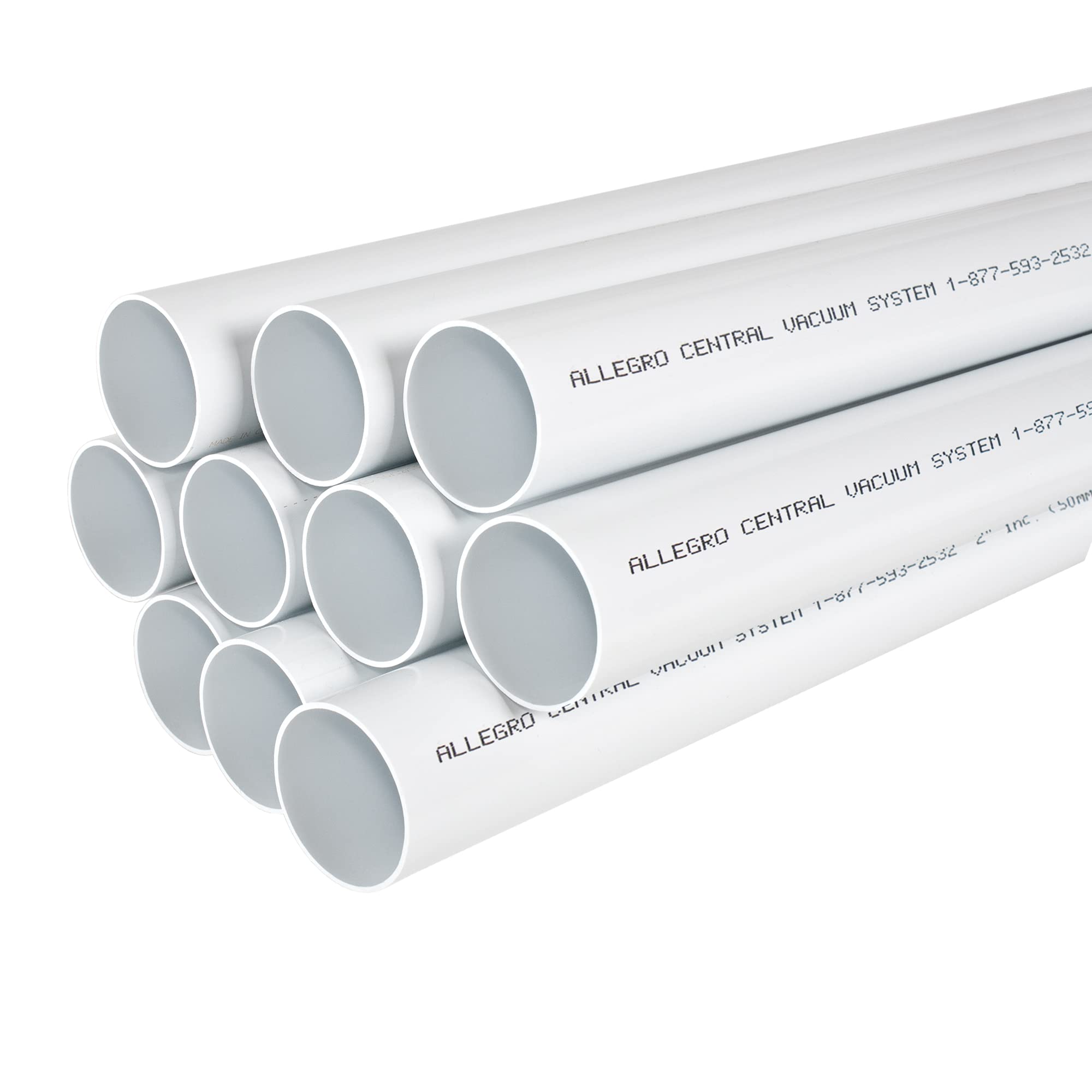 Central Vacuum 4-Inlet Installation Kit with 100 Feet of Pipe - Complete All-in-One Box for Easy Whole House Vacuum System Setup | Perfect for Home Renovation & Cleaning