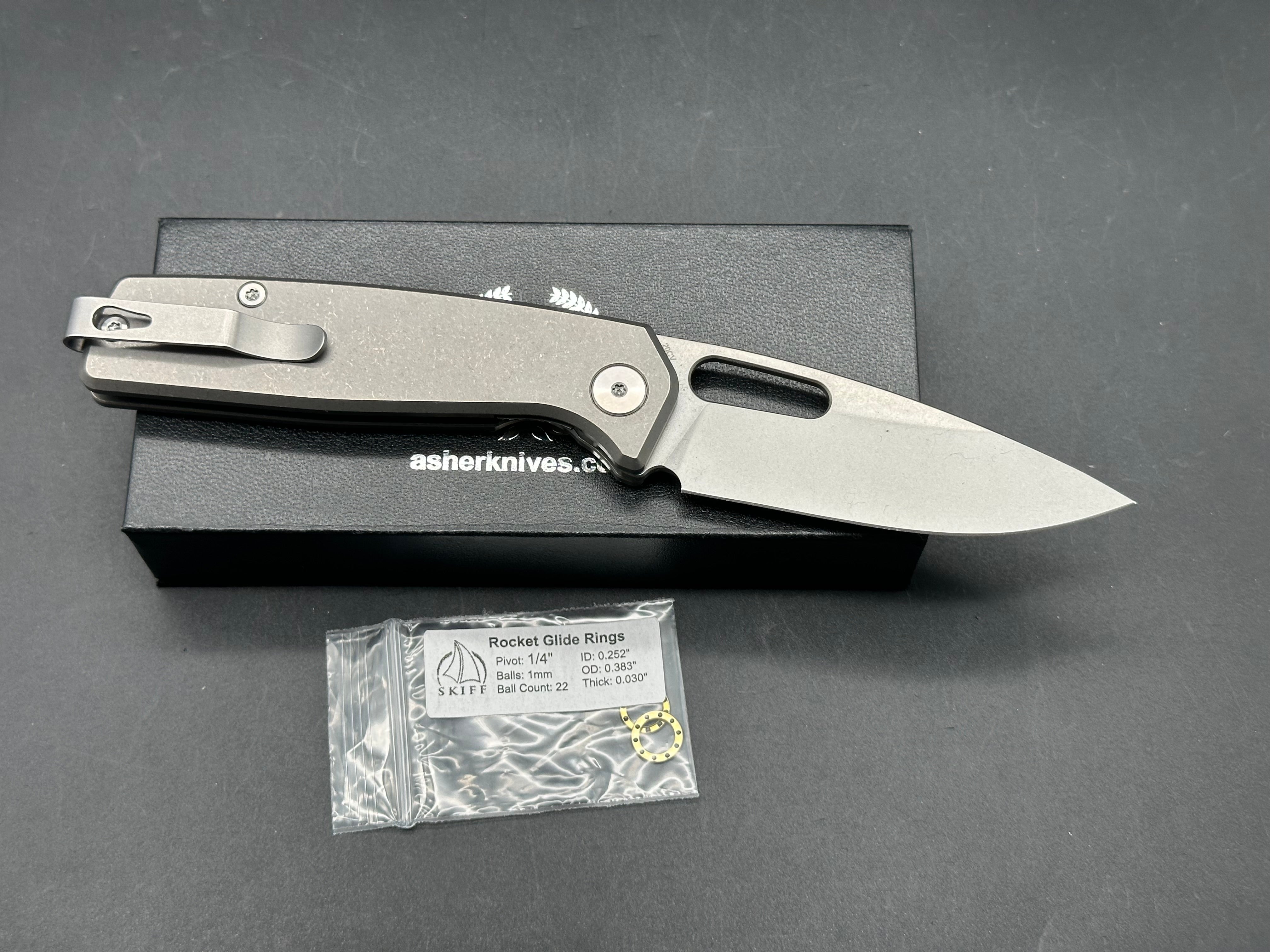 Asher Spiro Ti Folding Knife - 3.2