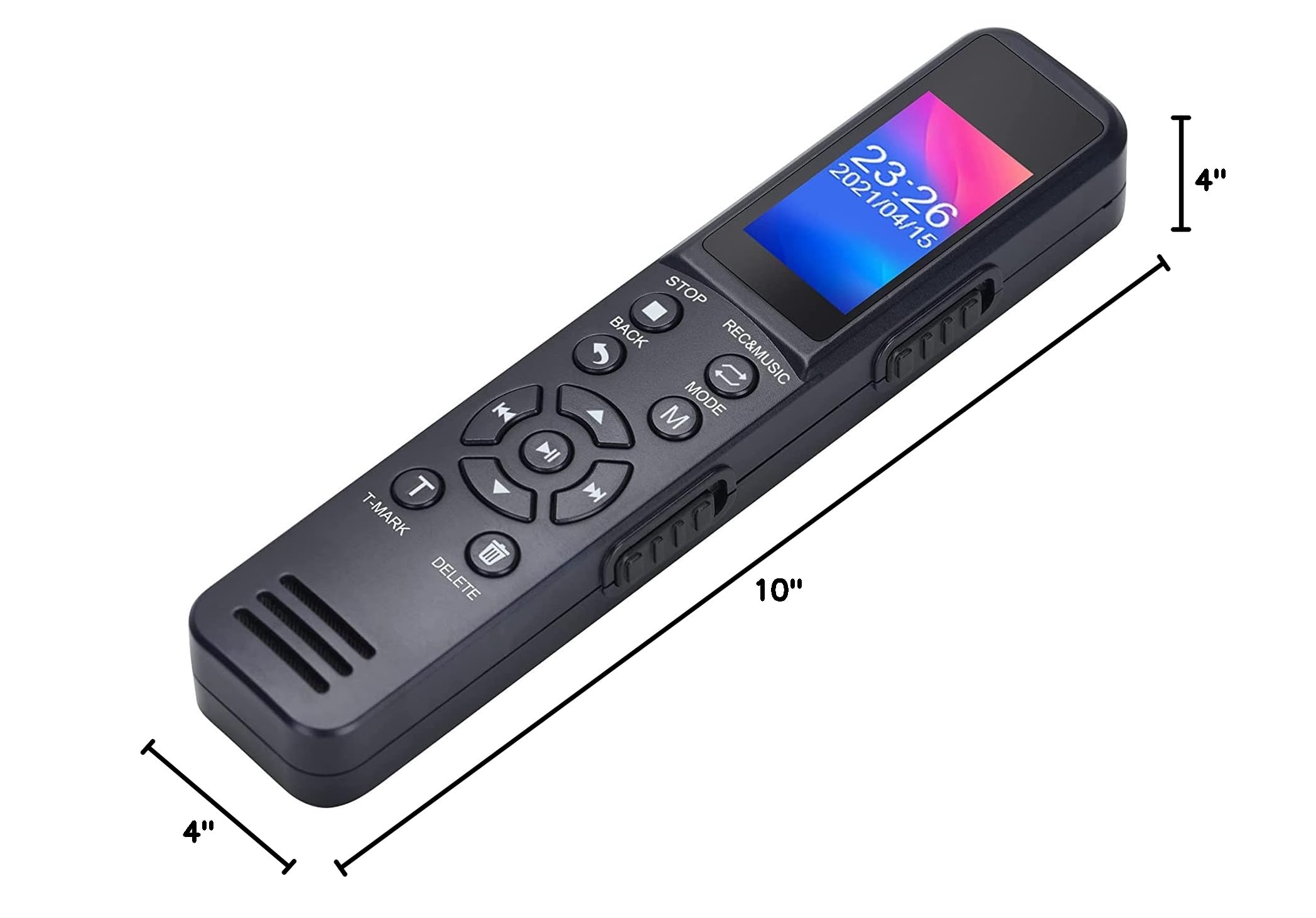 Upgraded Digital Voice Recorder with Voice Activation & USB Charging - Compact MP3 Audio Recorder for Lectures, Meetings, Interviews - Perfect for Students, Journalists & Professionals
