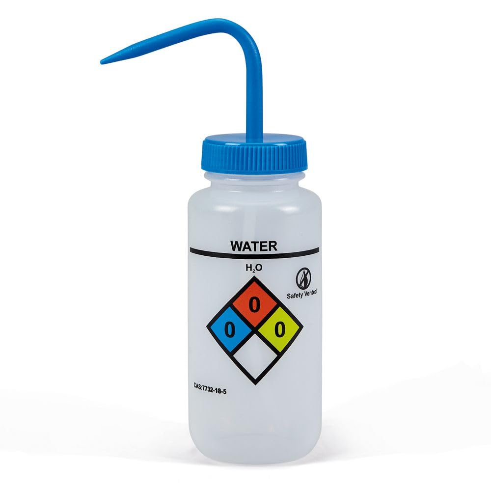 500ml Wide Mouth Wash Bottle for Water - Ideal for Lab Cleaning, Gardening, and DIY Projects