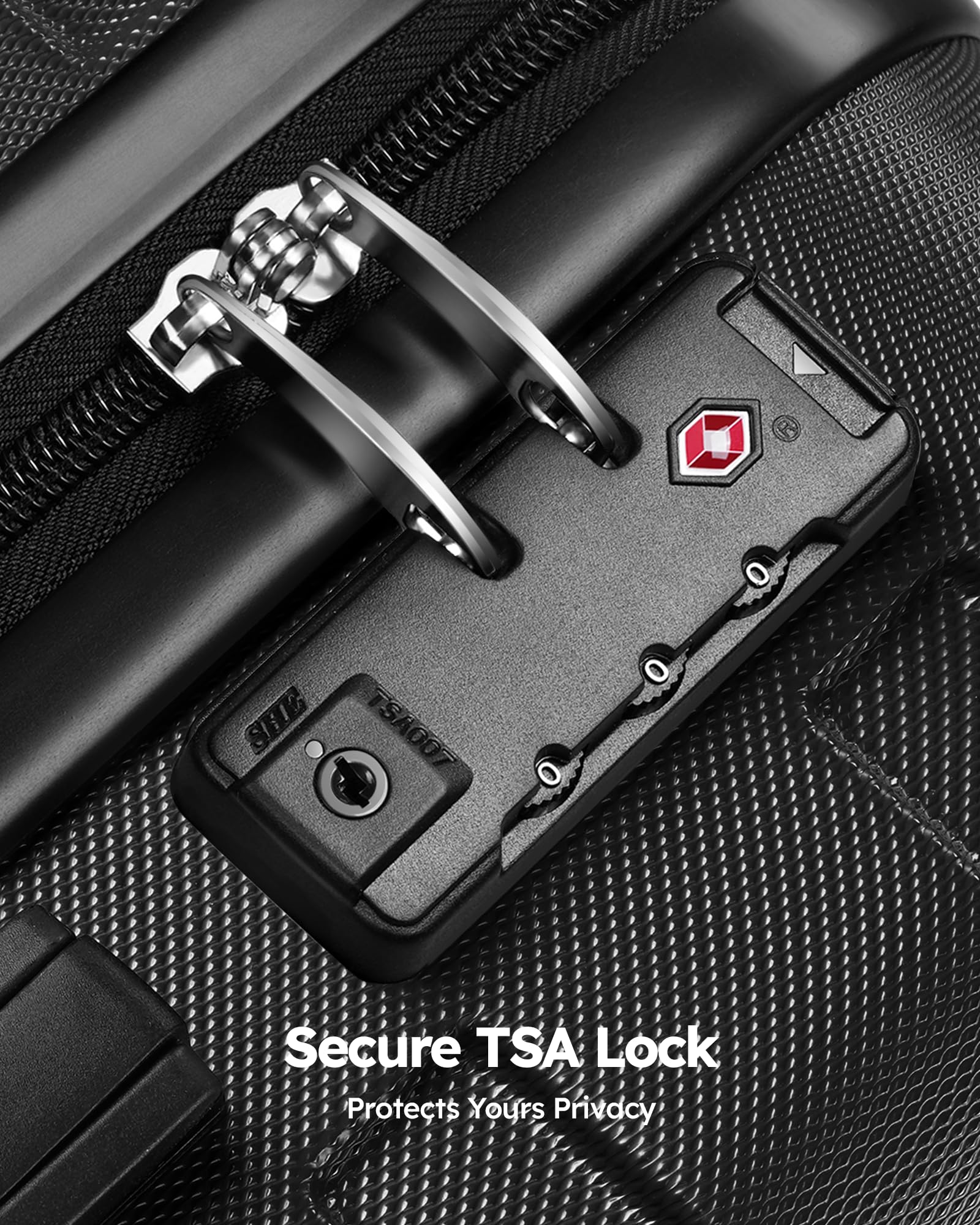 Suitour 2-Piece Hard Shell Luggage Set with Spinner Wheels & TSA Lock - 20