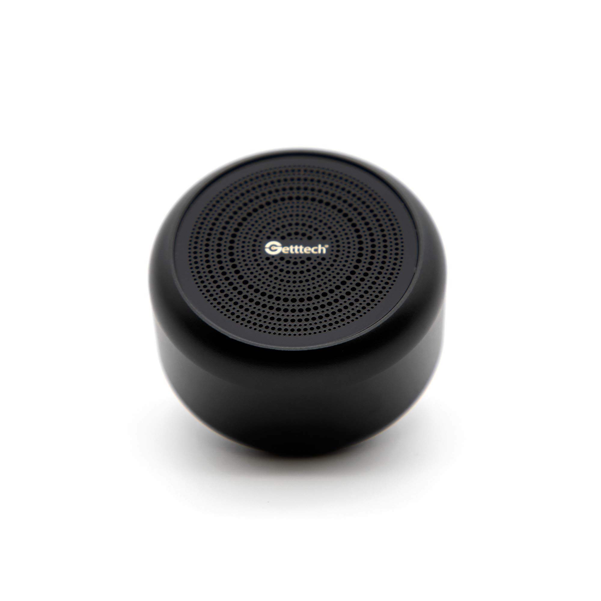 GETTTECH Mini Portable Bluetooth Speaker with Wireless 5.0 Technology, Hands-Free Calling, Compact Design (Black) - Perfect for Travel, Outdoor Adventures & Home Use