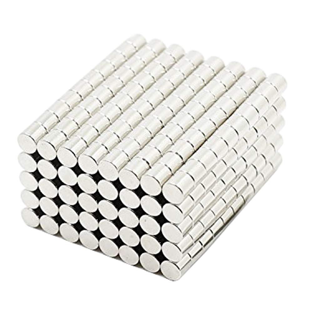 100-Piece Multi-Purpose Refrigerator Magnets for Science Crafts & DIY Projects - 4x4mm Small Round Magnets - Perfect for Fridge Organization, School Projects & Home Decor
