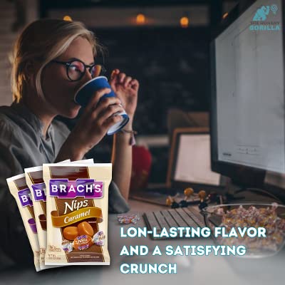 Brachs Nips Variety Pack - 6 Bags (3.25 oz Each) with 3 Delicious Flavors - Perfect for Halloween Candy, Office Snacks & Party Favors