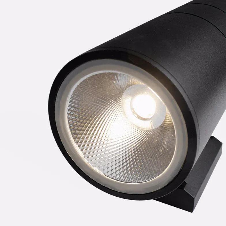 Black Up and Down Outdoor Wall Lights - Modern Exterior Sconce for Patio, Garden, and Porch Lighting