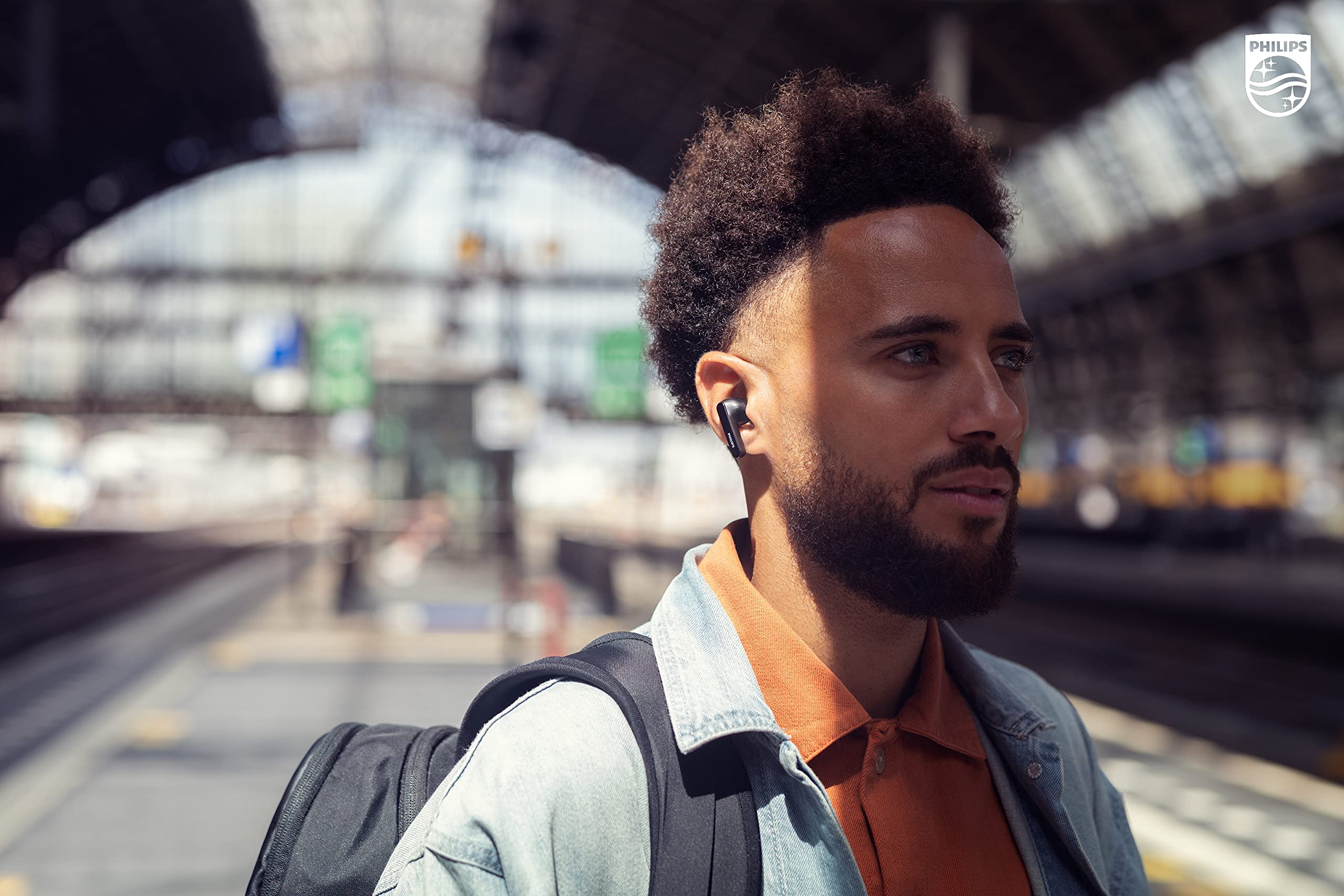 PHILIPS T5506 True Wireless Earbuds with Active Noise Cancelling (ANC) Pro, 32Hrs Playtime & Wireless Charging Case - Black | Perfect for Travel, Workouts & Commuting