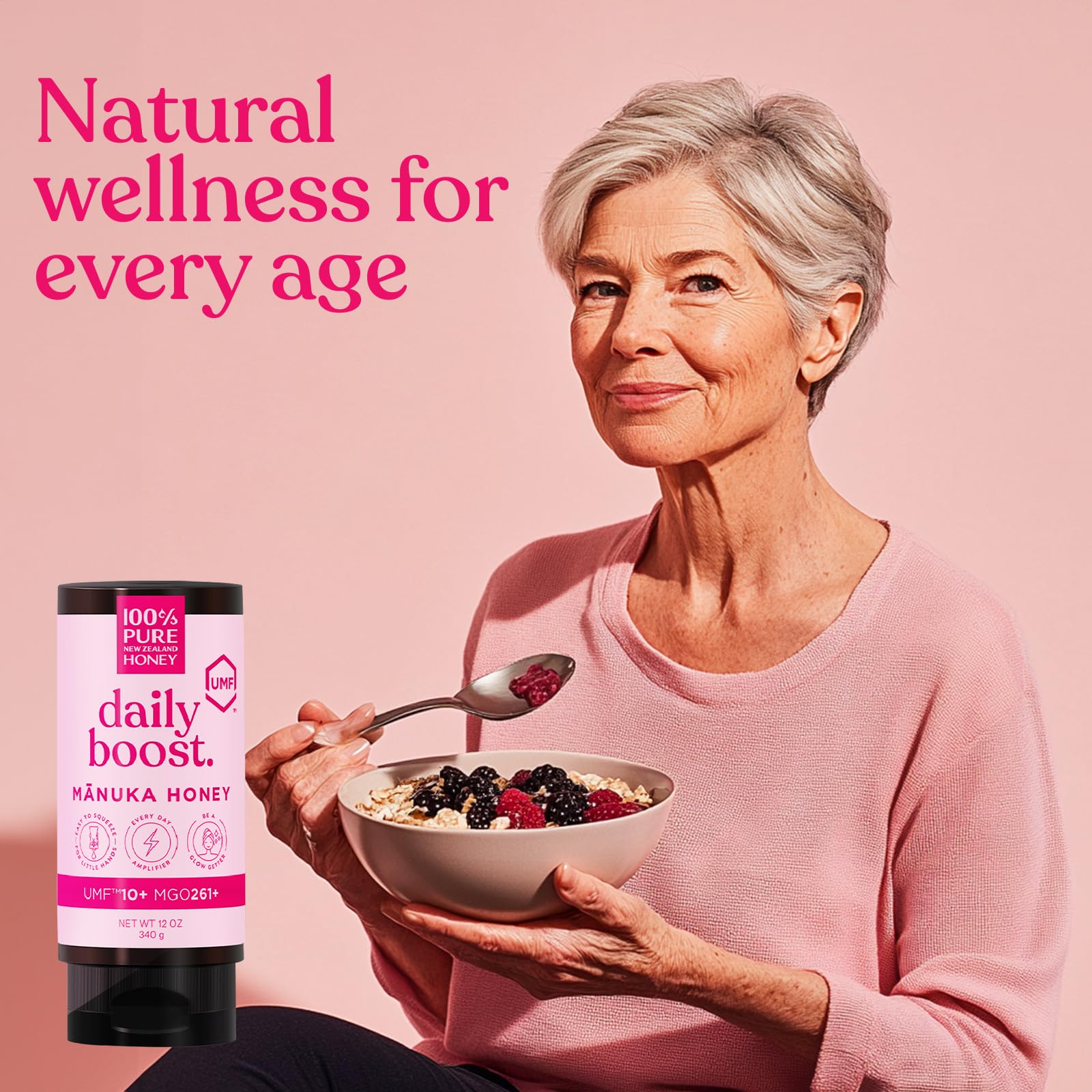 Premium Manuka Honey UMF 10+ (MGO 261+) 12oz - Raw & Unfiltered for Daily Wellness