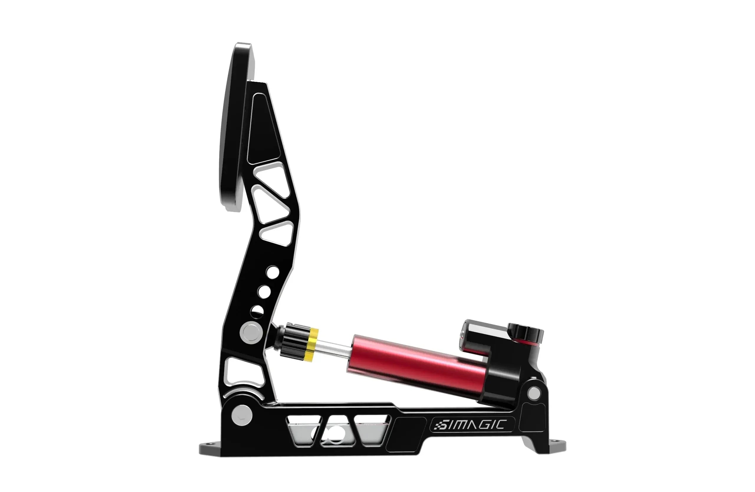 SIMAGIC P2000 Racing Pedals - High-Performance Brake Pedal with Red Pistons for Sim Racing Enthusiasts | Perfect for PC, PS5, and Xbox Racing Games