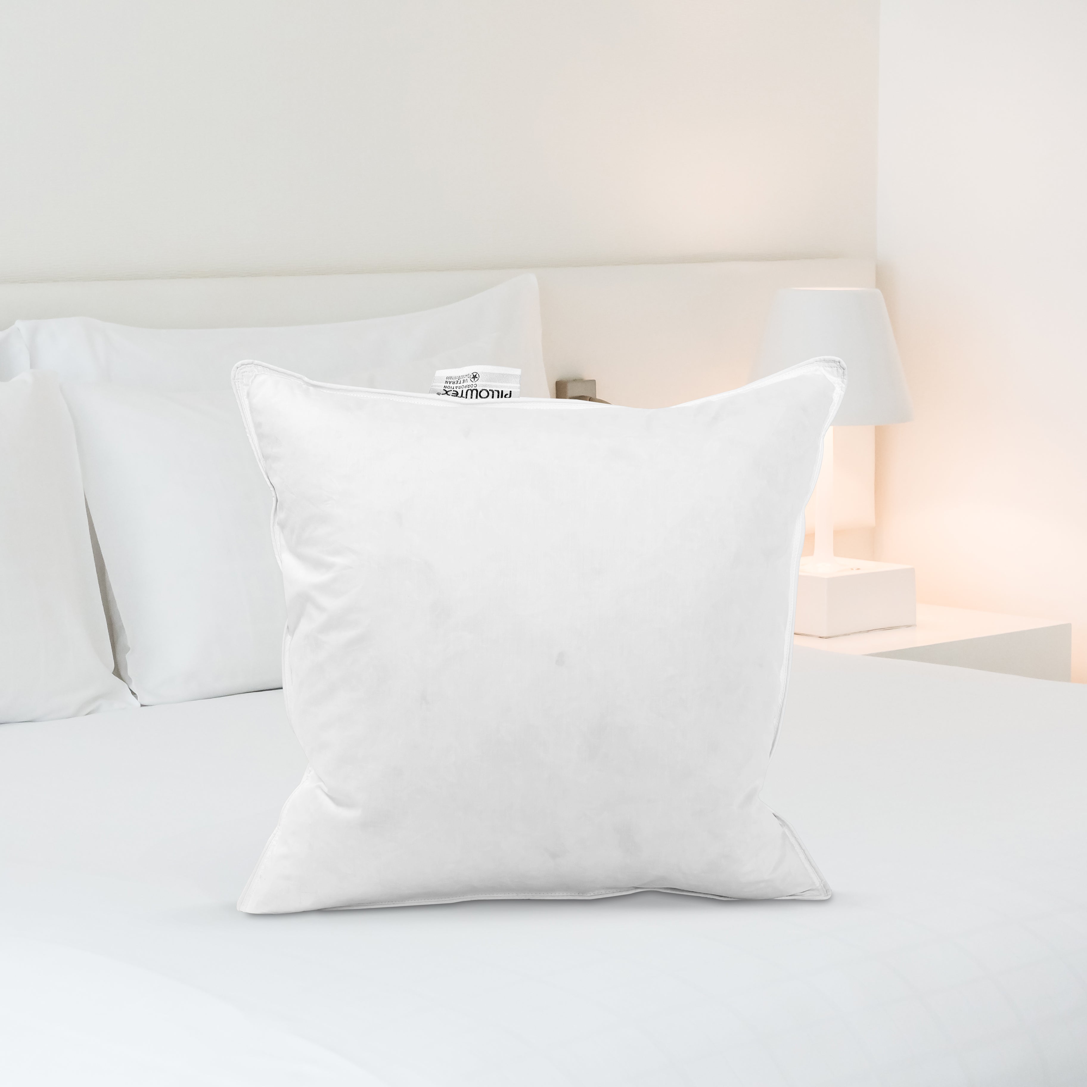 Premium Pillowtex Pillow Insert - White Duck Feather & Down Filling for Ultimate Comfort | Luxury Bedding for Home, Hotel, or Guest Room Use