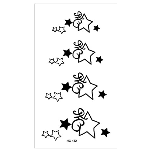 Waterproof Sweatproof Temporary Tattoo Stickers for Men & Women - Small Fresh Design, Neck & Finger Transfer Gel Tattoos - Perfect for Parties, Halloween, Cosplay & Fashion Accessories