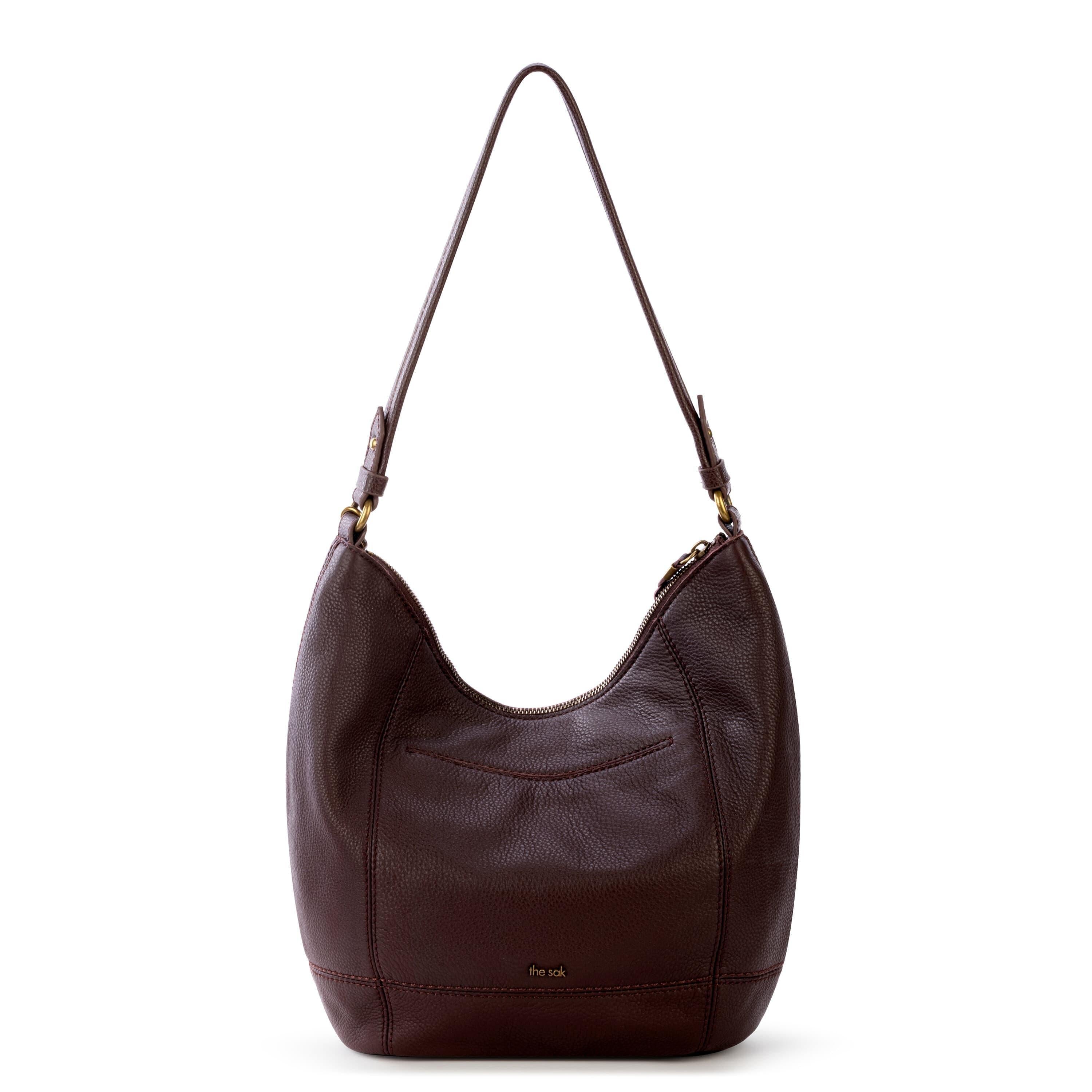 Sequoia Hobo Leather Handbag - Genuine Mahogany Brown Leather Crossbody Bag for Women | Perfect for Work, Travel & Everyday Use