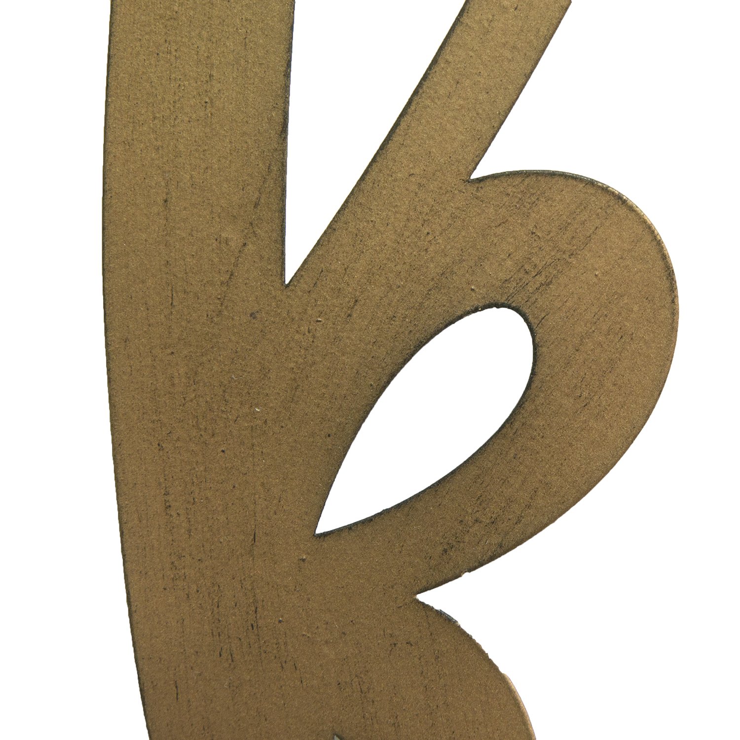 Stratton Home Decor Bronze Thankful Script Wall Art - Hand Painted Metal Wall Sign with Laser Cut Design - Easy to Hang Home Decor for Living Room, Bedroom & Gallery Walls - 13x30 Inches Rustic Farmhouse Decor