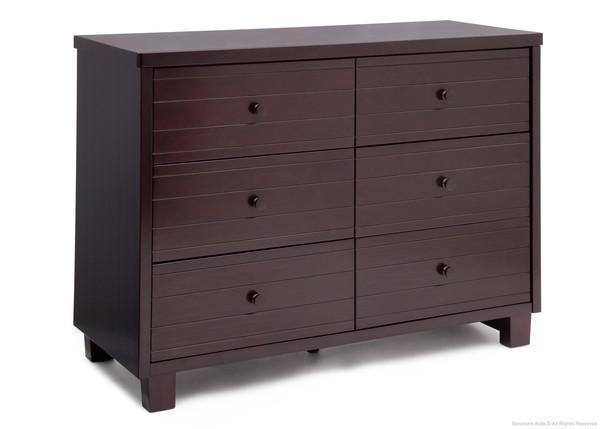 Rowen Double Dresser - 6-Drawer Solid Wood Chest for Bedroom Storage | Modern Dresser with Mirror for Home Organization | Perfect for Master Bedroom, Guest Room & Nursery