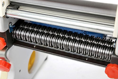 INTSUPERMAI 110V Electric Pasta Maker Machine - Stainless Steel Pasta Press with 3mm & 9mm Noodle Cutter Attachments - Perfect for Homemade Pasta, Dumpling Wrappers & Asian Noodles - Ideal for Italian Cuisine, Family Cooking & Restaurant Use