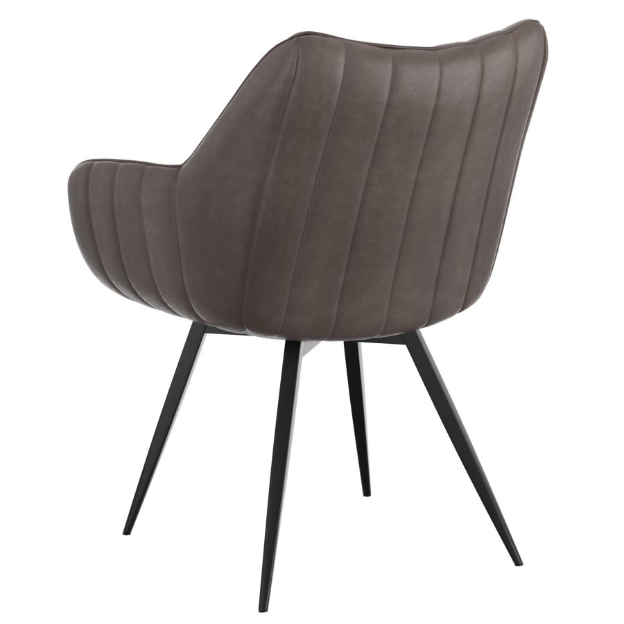 Bronx/Talon 5-Piece Dining Set - Natural Wood Table with Charcoal Gray Chairs - Perfect for Small Spaces, Apartments & Cozy Kitchens