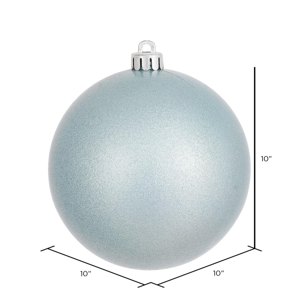 Vickerman 10-Inch Baby Blue Candy Ball Christmas Tree Ornament - Perfect for Holiday Decor, Party Favors, and Festive Home Decorations