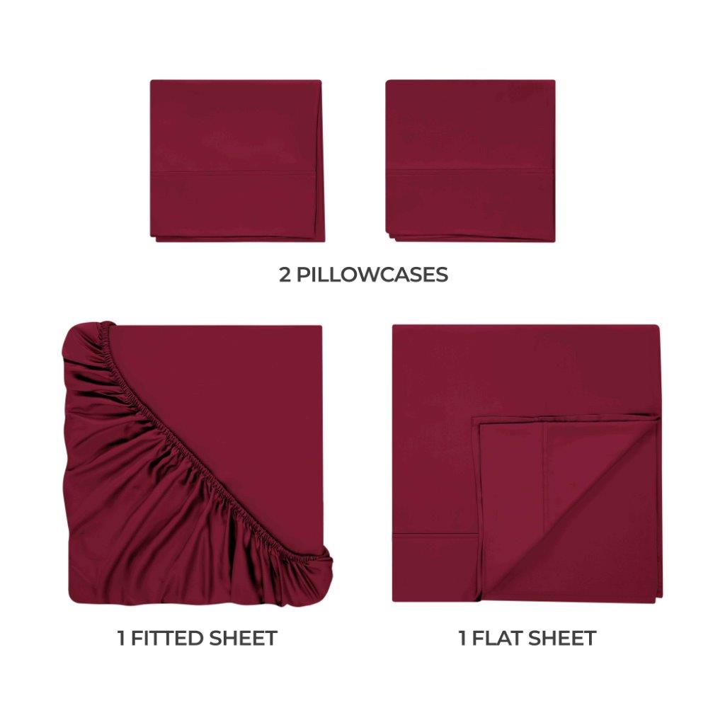 Premium 300 Thread Count Modal Deep Pocket Sheet Set - Soft & Breathable Bedding for Ultimate Comfort - Perfect for Master Bedroom, Guest Room, or Vacation Home