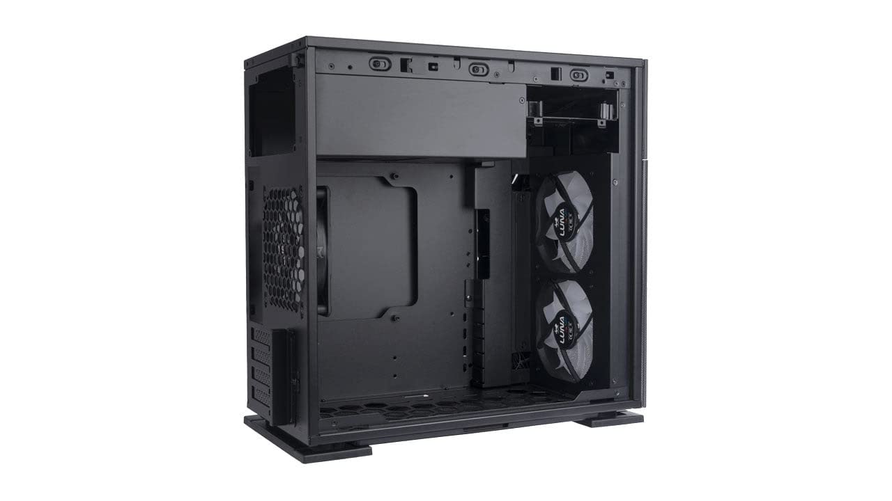InWin 327 Micro ATX Gaming PC Case with 3 Luna AL120 ARGB Fans - Compact Tower for Esports & Streaming Setups