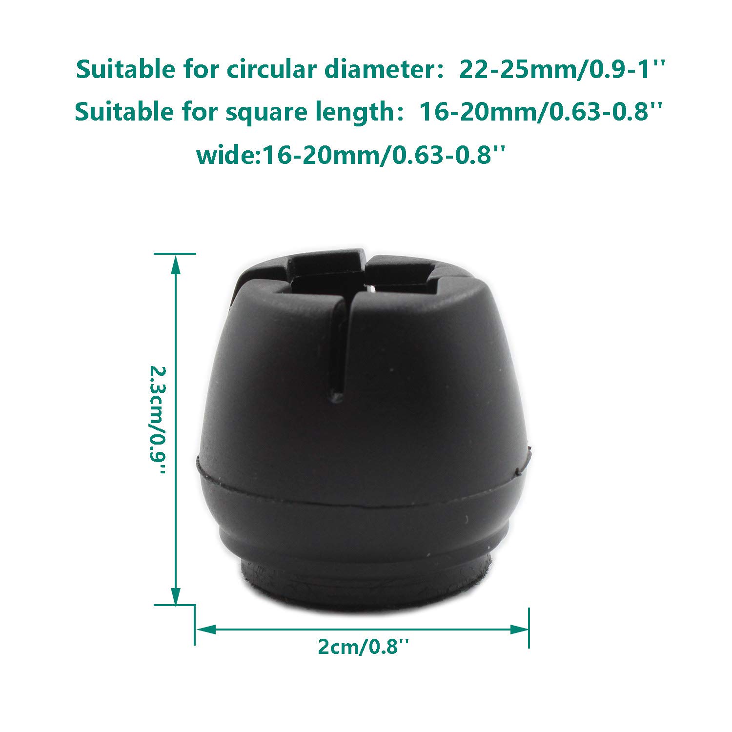 16 Pack Chair Leg Protectors for Hardwood Floors - ULIFESTAR Felt Pads Furniture Protectors for Carpet, Tile & Wood Floors - Non-Slip Felt Bottom Chair Leg Caps - Perfect for Dining Chairs, Office Chairs & Home Furniture Protection