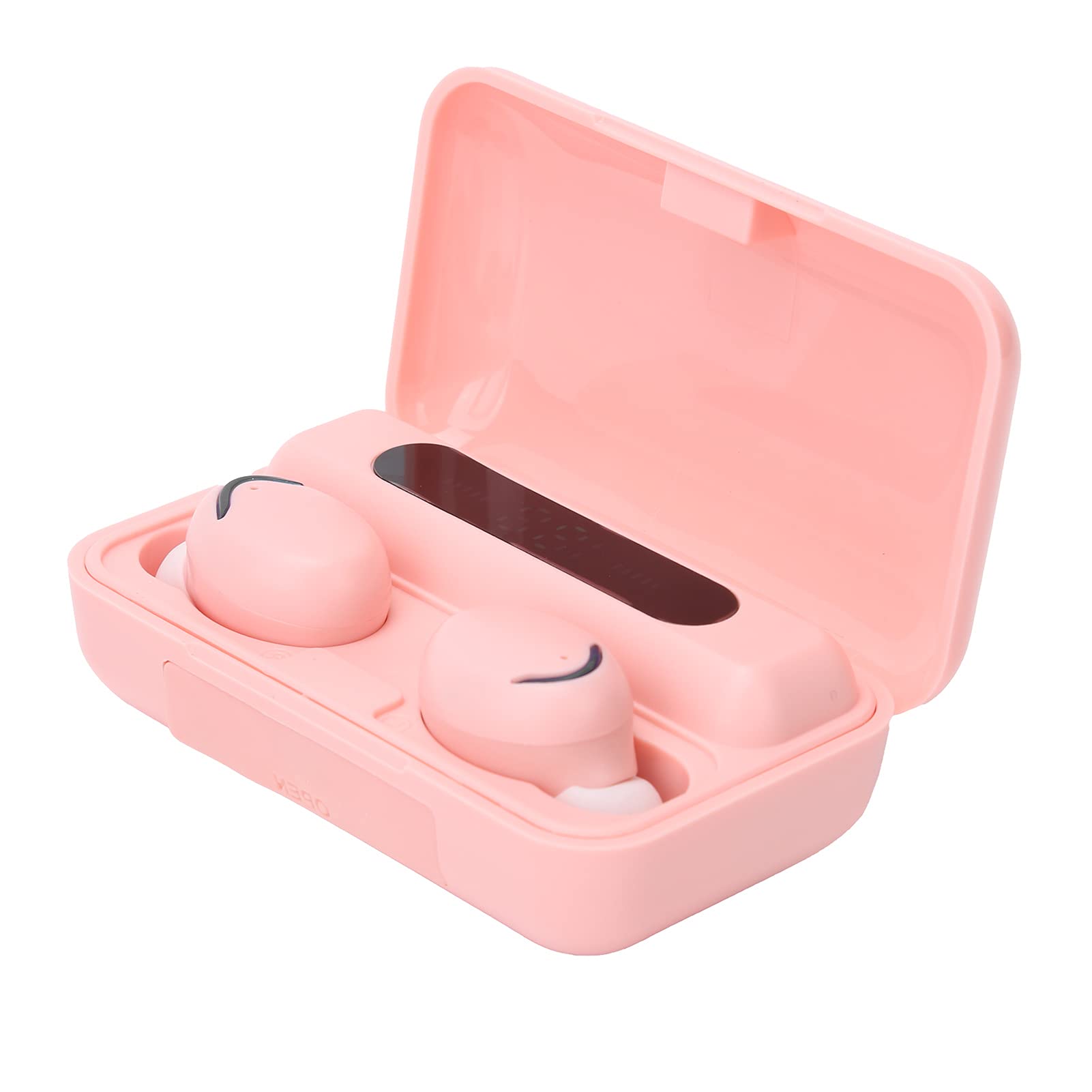 F9-5 True Wireless Earbuds Bluetooth 5.1 Headphones with Wireless Charging Case, IPX5 Waterproof Stereo Headset with Touch Control & Digital Display for Running, Gym, Workout & Outdoor Sports (Pink)