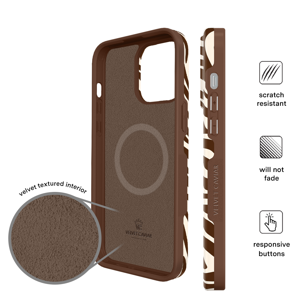 Coco Zebra Pattern iPhone Case - Stylish & Durable Protective Cover for iPhone 13/14/15 - Perfect for Everyday Use, Travel & Fashion Accessories