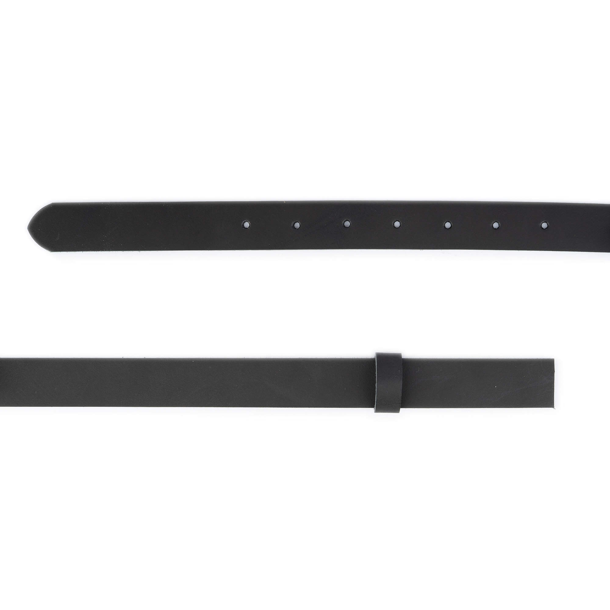 2.5 cm Smooth Black Leather Belt Strap Replacement for Versace Buckles | Men's & Women's Fashion Accessory for Casual & Formal Outfits