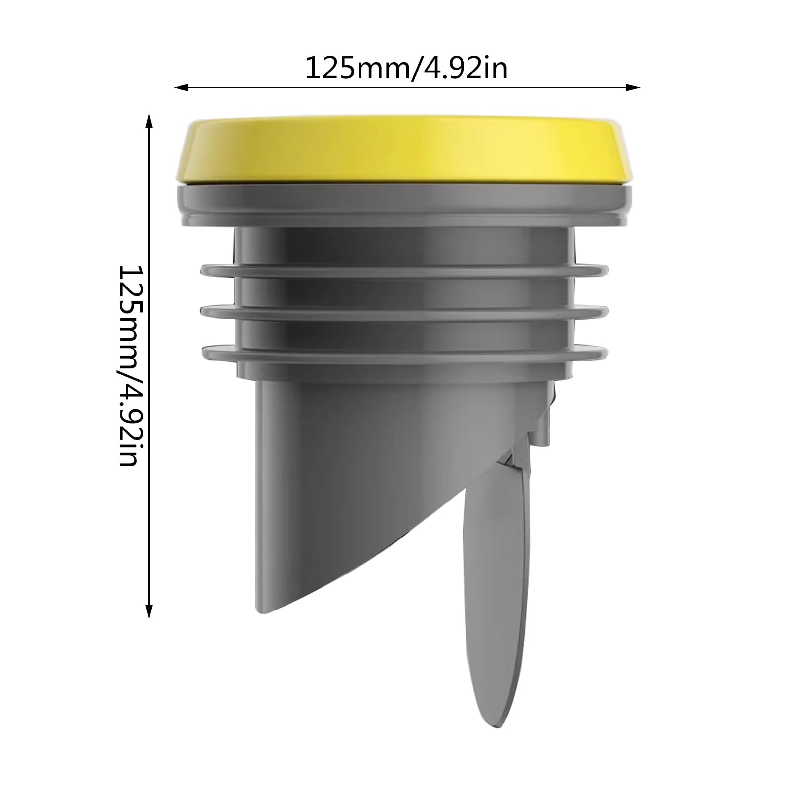 Professional Wax-Free Toilet Flange with Backflow Prevention Valve - 110mm Hole Size - Durable Waxless Seal for Secure Toilet Installation - Perfect for Bathroom Renovations and Plumbing Repairs