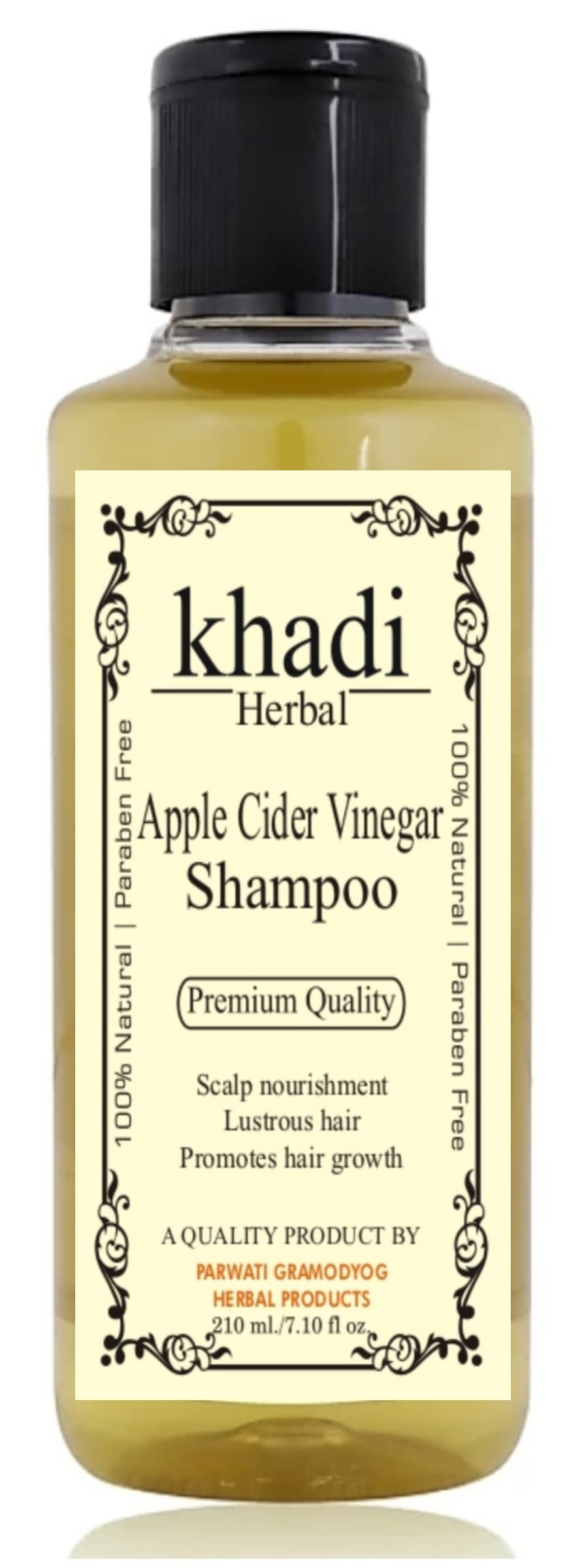 Herbigiri Herbal Apple Cider Vinegar Shampoo - Sulfate Free & Paraben Free - Natural Hair Care for Dry, Damaged Hair - Perfect for Daily Use & Scalp Health