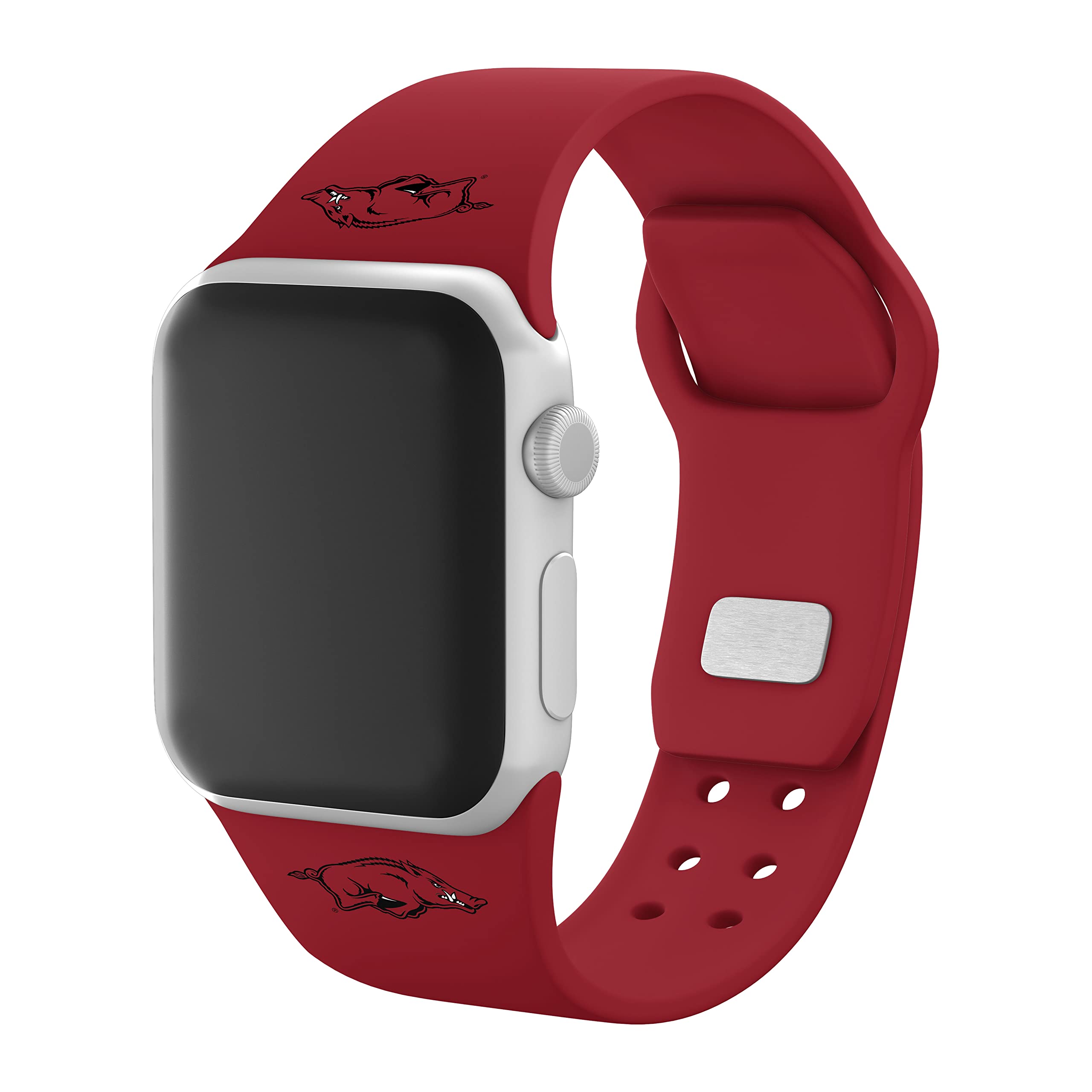 Arkansas Razorbacks Silicone Sport Band for Apple Watch - Durable, Comfortable & Stylish - Perfect for Workouts, Running & Game Day Support