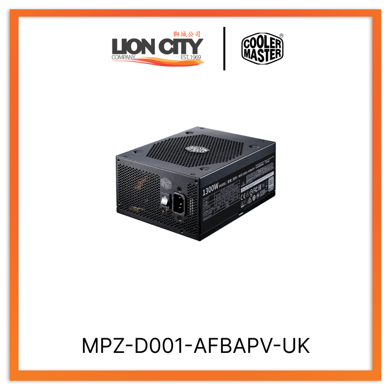 Cooler Master MPZ D001 AFBAPV UK CM V Platinum 1300W Full Modular Power Supply (10 Year Warranty) - High Performance PSU for Gaming PC, Workstation & Crypto Mining Rig