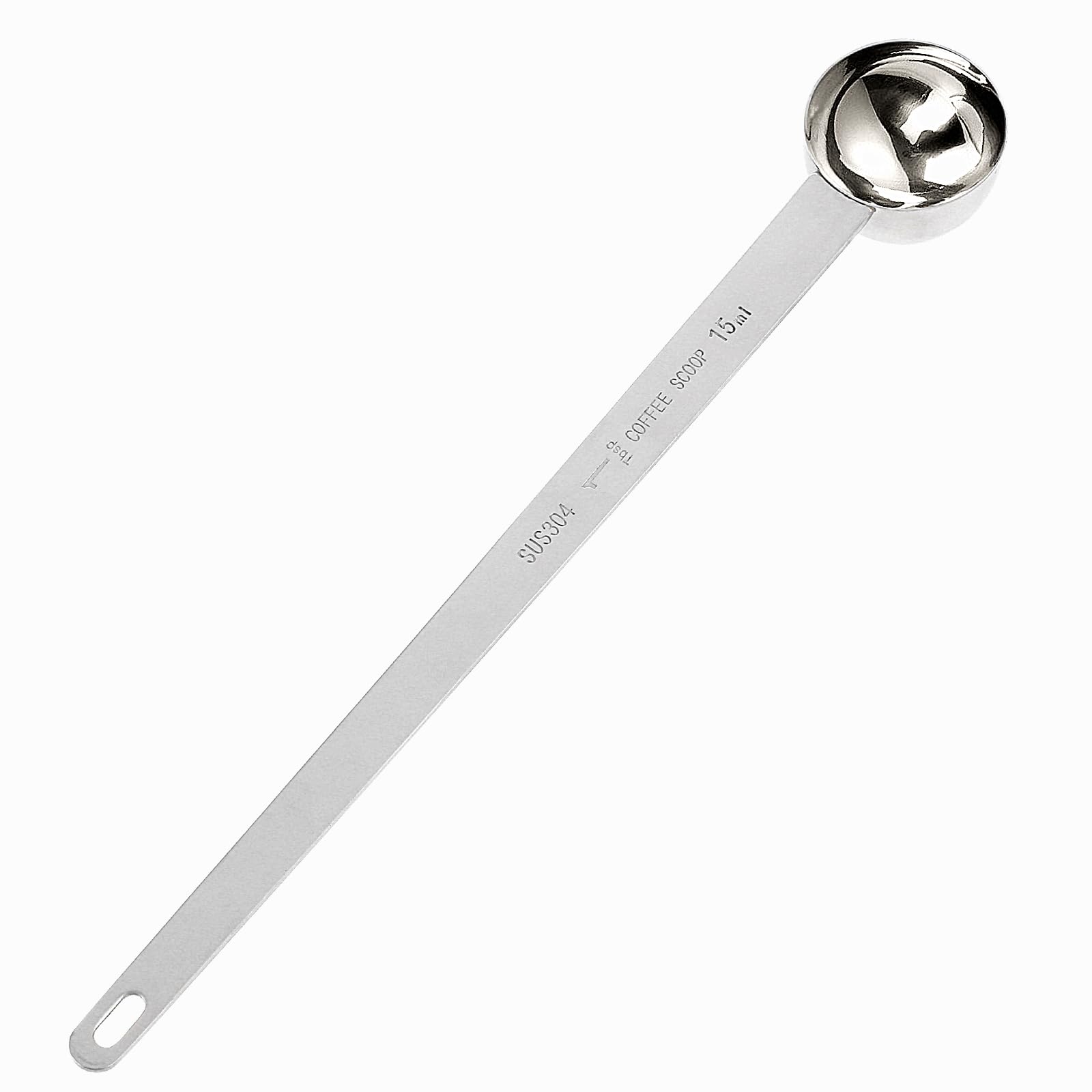 Stainless Steel Coffee Scoop 1 Tbsp (15ml) for Ground Coffee - Perfect for Brewing & Baking