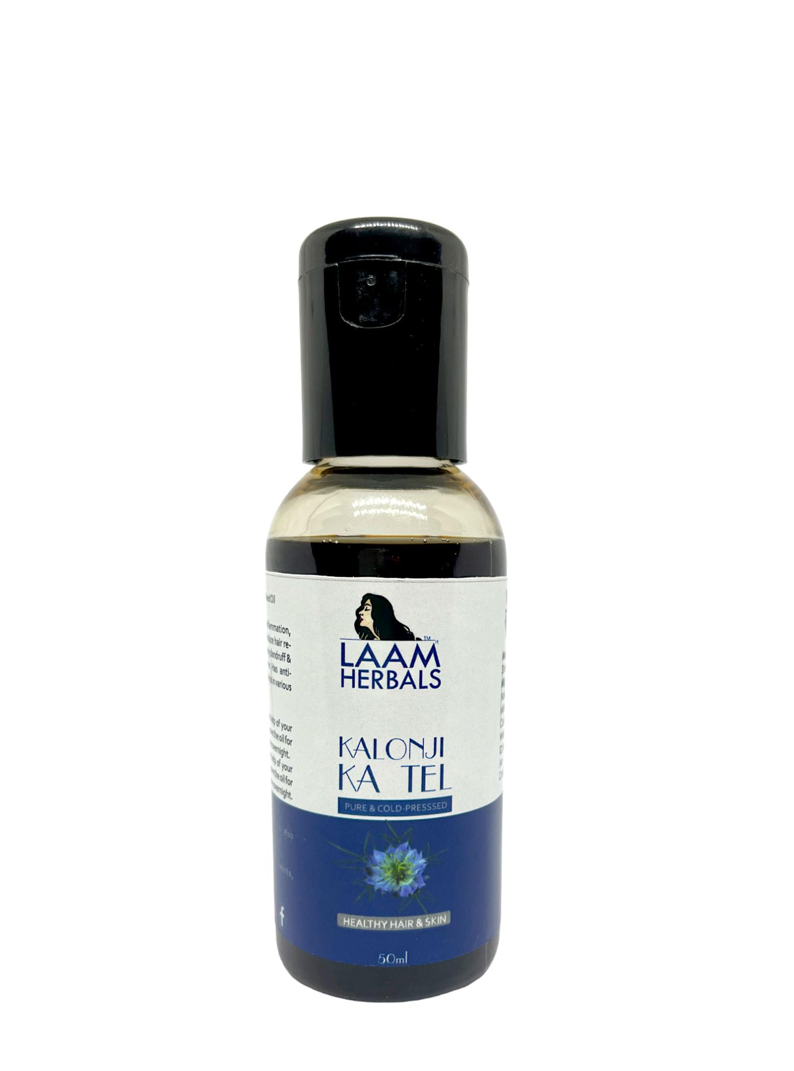 Organic Cold Pressed Black Seed Oil (Kalonji Ka Tel) for Hair Growth, Skin Care & Health Benefits | USDA Certified, Pure & Natural | Perfect for Daily Wellness, Massage & Aromatherapy