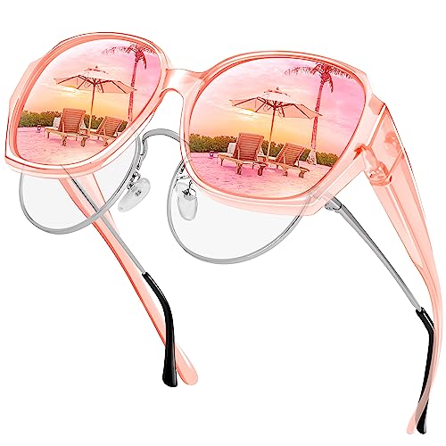 A20 Transparent Pink Frame/Pink Mirrored Lens