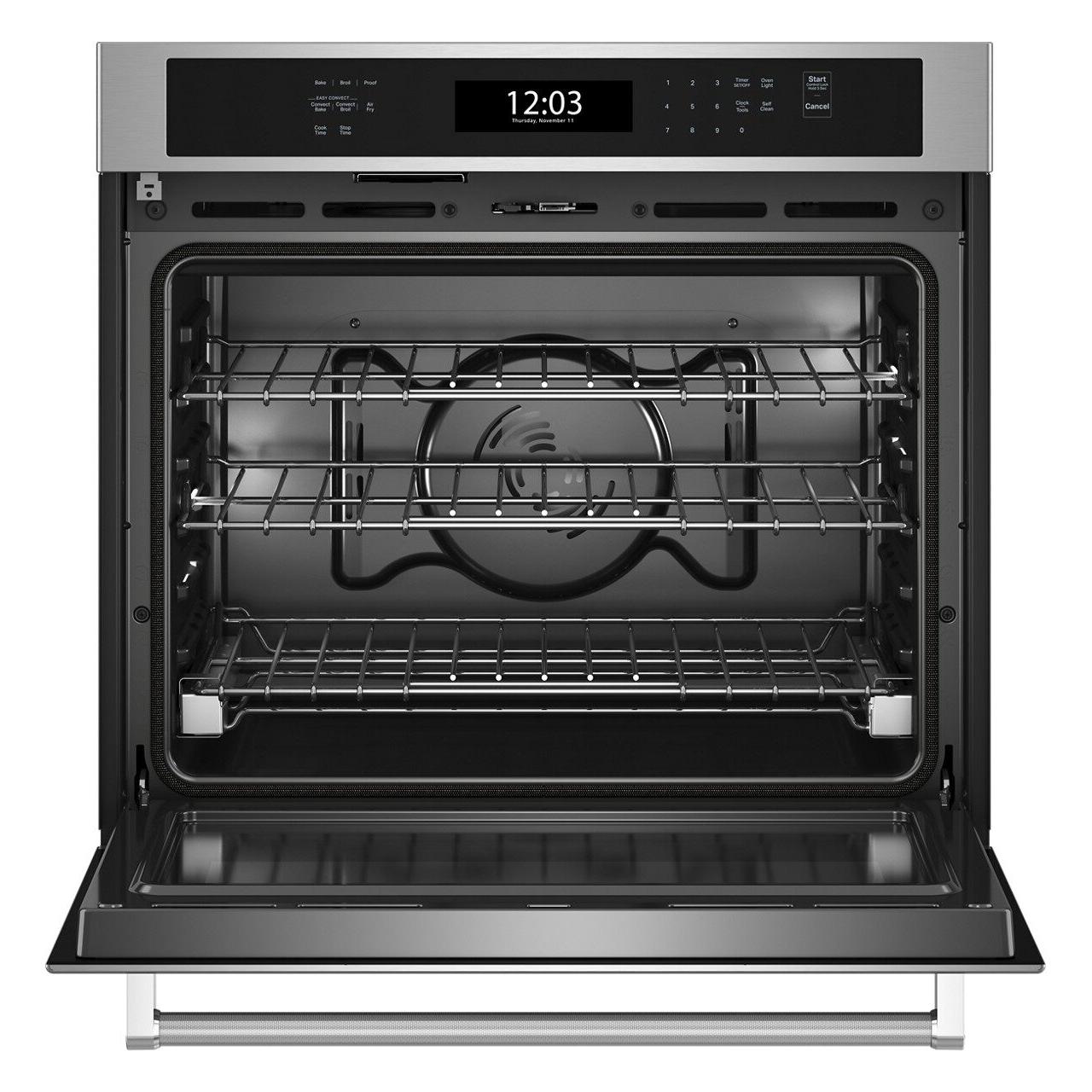 KitchenAid 30-Inch Built-In Wall Oven with 5.0 cu. ft. Capacity & Air Fry Function - KOES530PSS - Perfect for Baking, Roasting, and Air Frying in Modern Kitchens