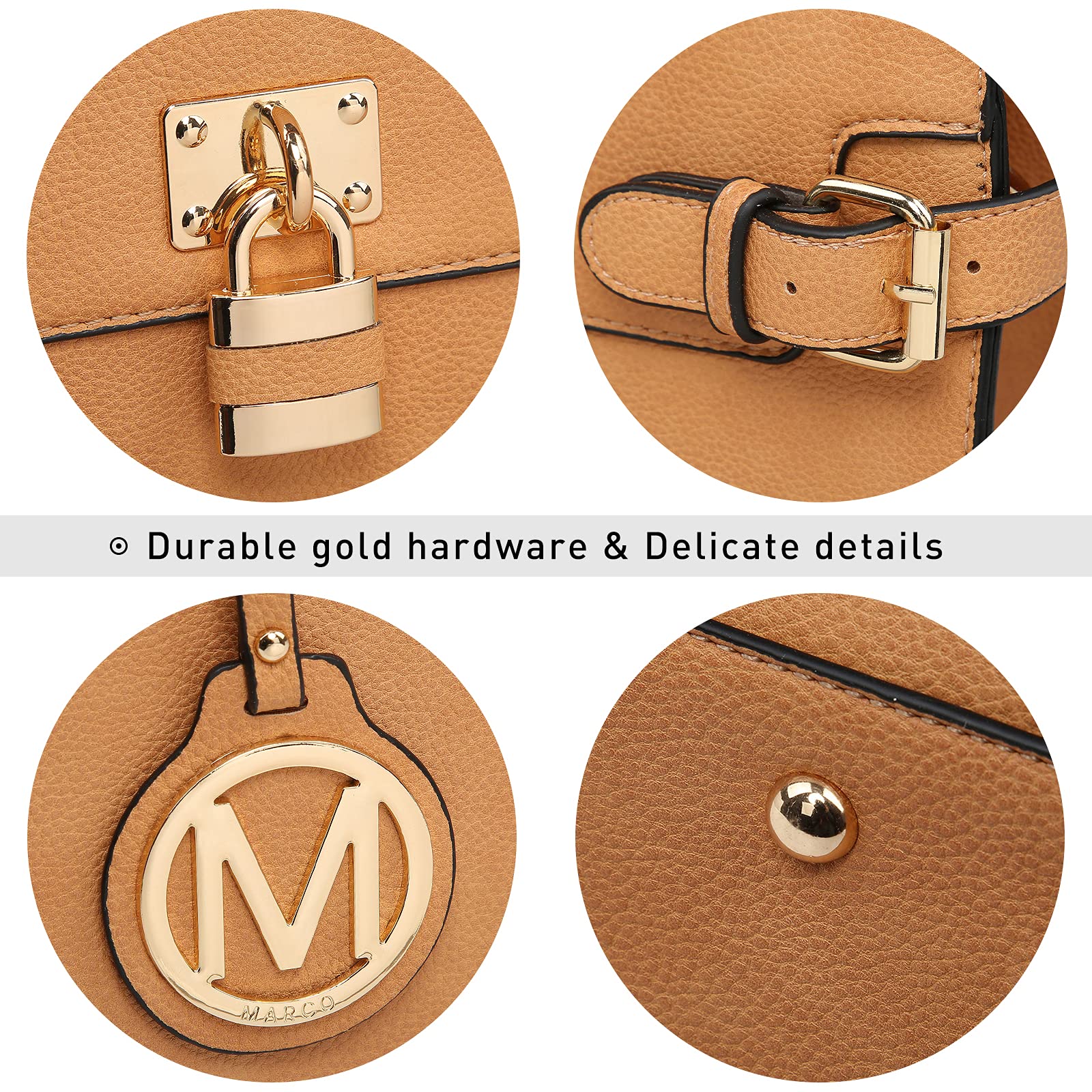 MKP Women's Fashion Satchel Handbags - Top Handle Tote Shoulder Bag with Matching Wristlet Wallet for Work, Office & Daily Use