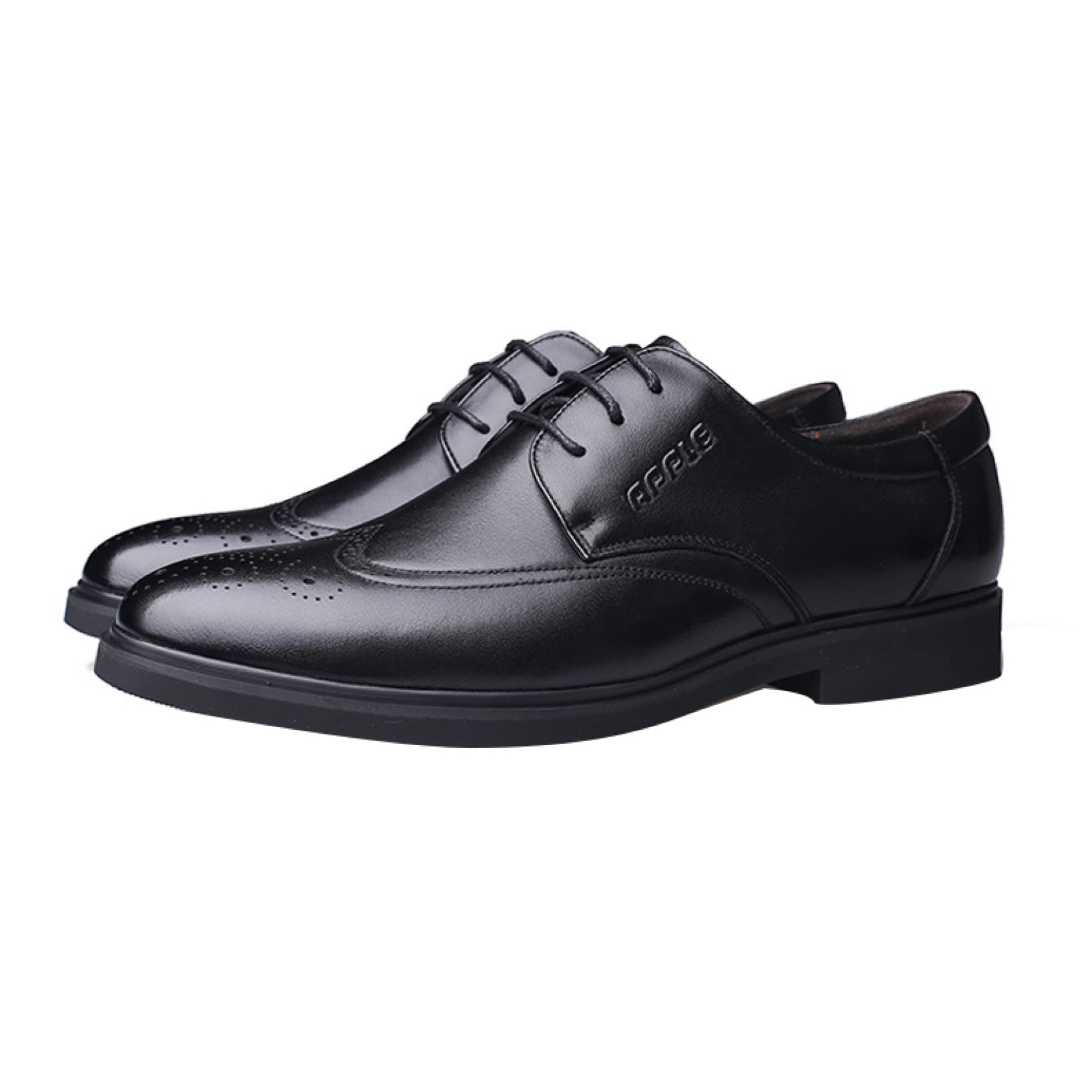 Men's Genuine Leather Brogue Dress Shoes - Breathable Oxfords for Office, Party & Business - Comfortable Formal Shoes for Men - Perfect for Weddings, Interviews & Professional Events