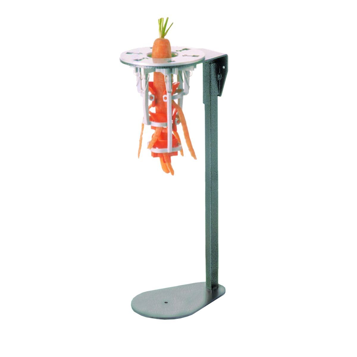 LOUIS TELLIER Professional Carrot Peeler with Stand - Heavy Duty Stainless Steel Blade for Large Carrots up to 2.4